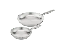 Tefal E492S2 Virtuoso 2-teiliges Pfannenset unversiegelt (Edelstahl, passend für alle Herdarten)