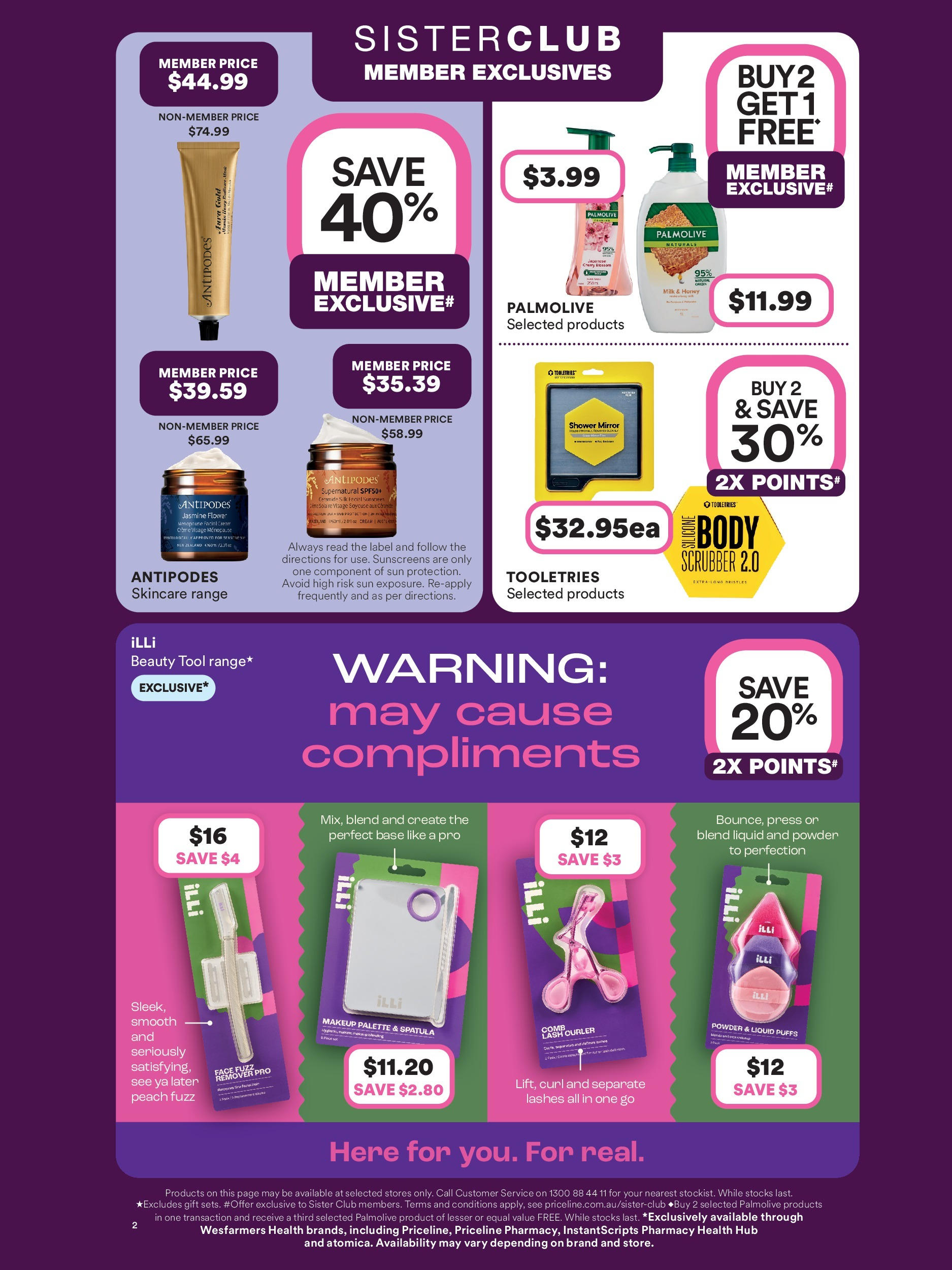 Priceline Pharmacy - Priceline Catalogue - 29/10/2025 > weekly / monthly specials | Page: 2 | Products: Mirror, Powder, Peach, Press