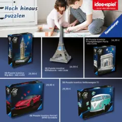 Entdecke - idee + spiel: Hoch hinaus puzzeln ab 29.10.2025 gültig Entdecke - idee + spiel: Hoch hinaus puzzeln ab 29.10.2025 gültig