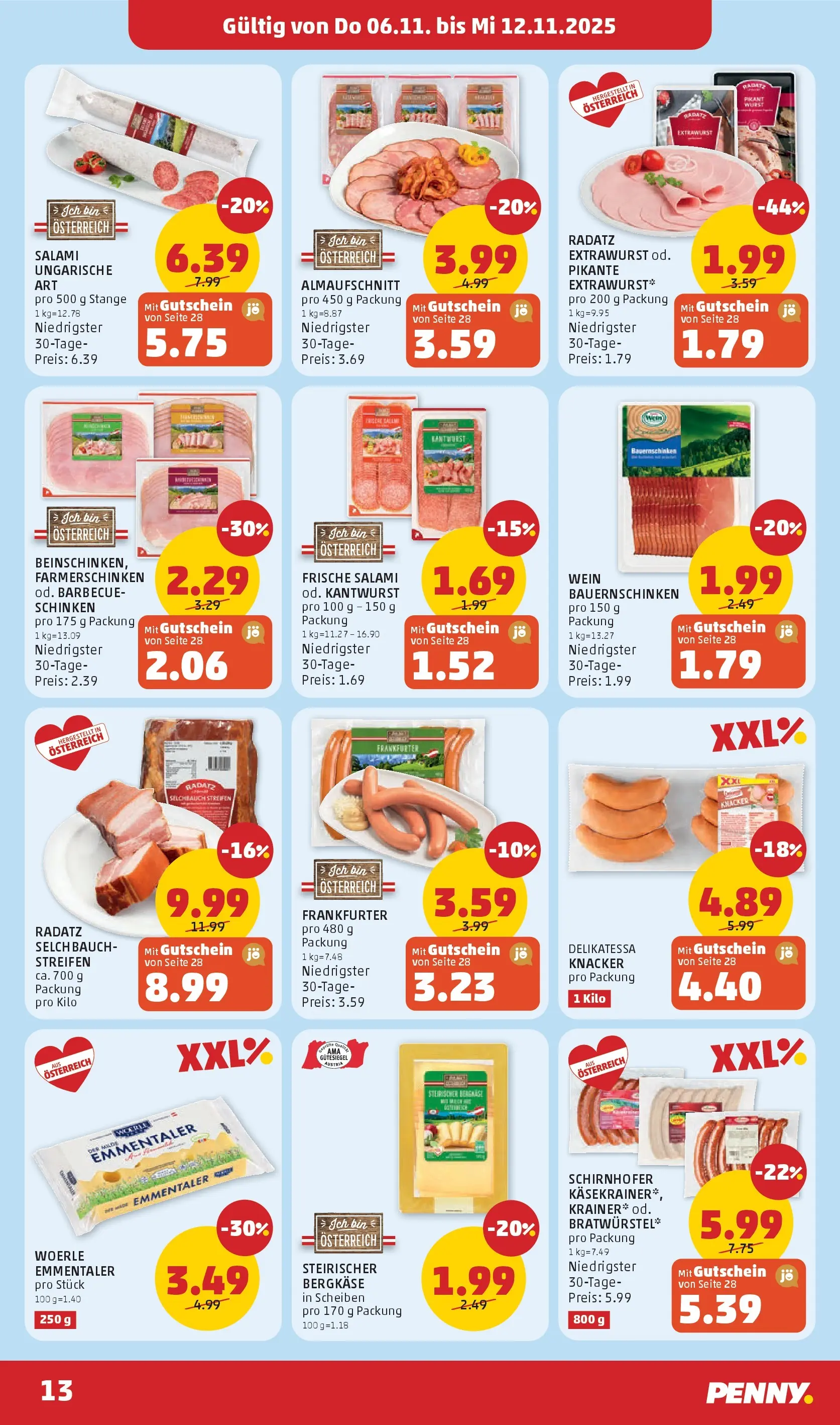 Penny Markt - PENNY: Die ganze Woche sparen. ab (05.11.2025) - Angebote, Prospekt | Seite: 13