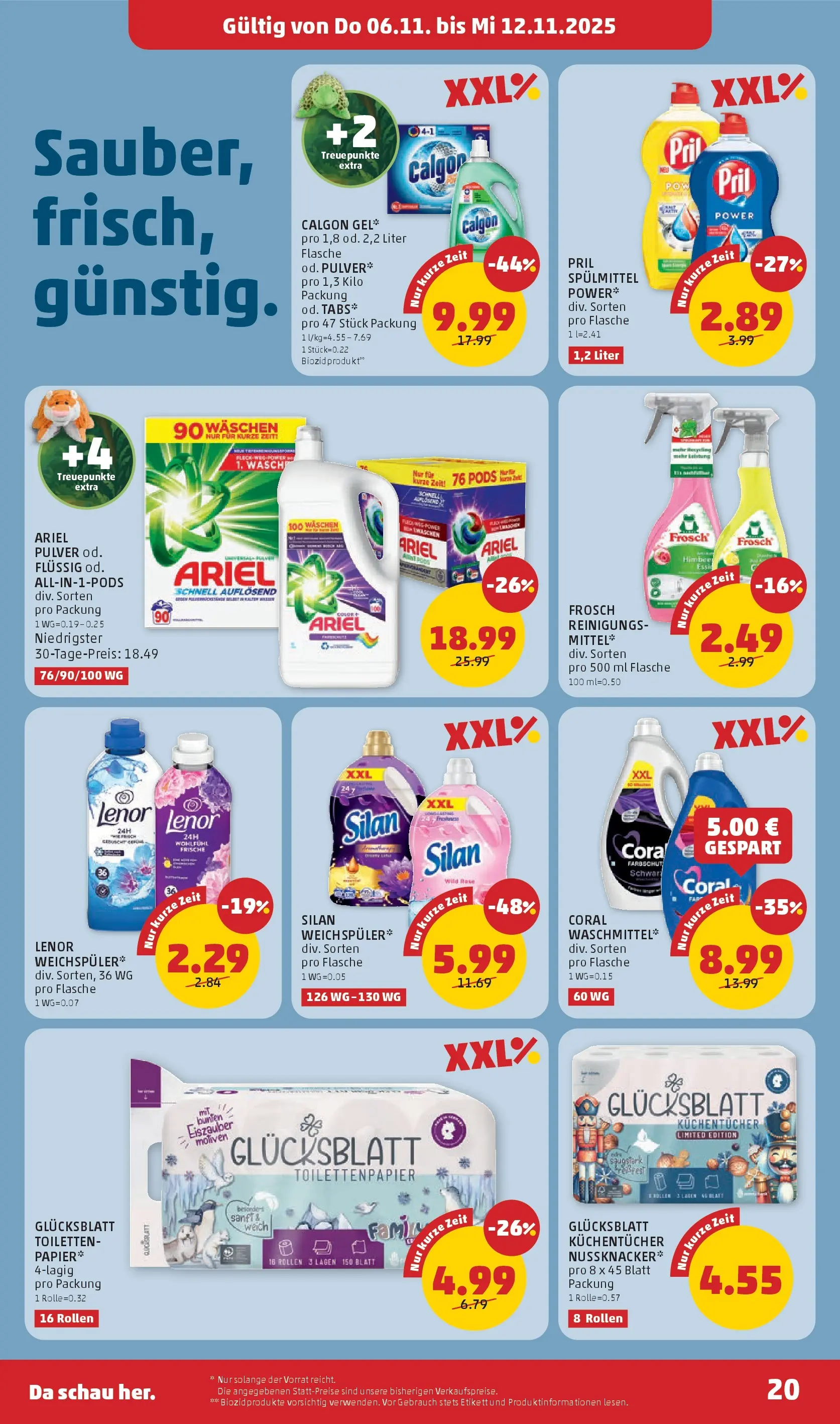 Penny Markt - PENNY: Die ganze Woche sparen. ab (05.11.2025) - Angebote, Prospekt | Seite: 20