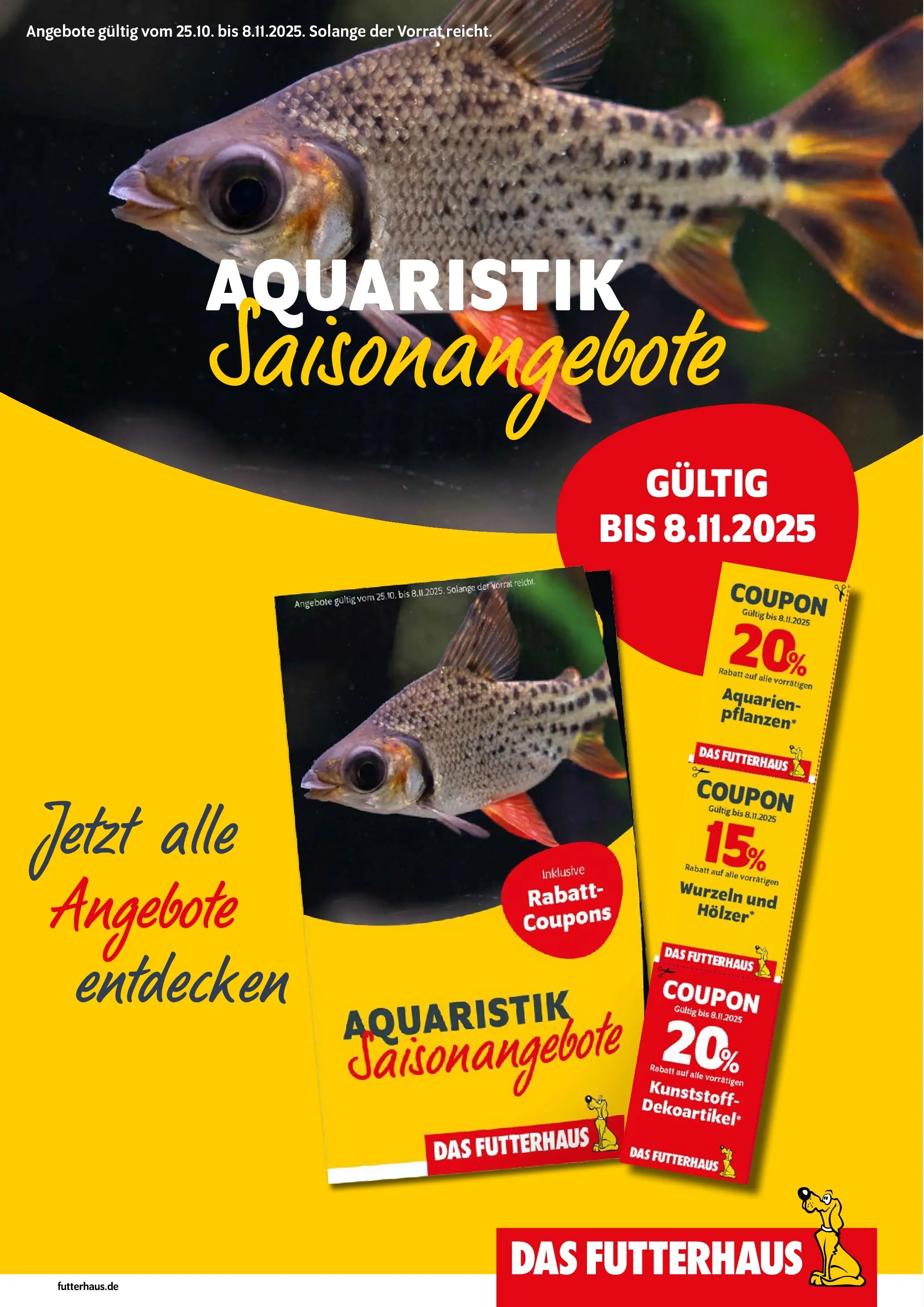 Entdecke - Futterhaus: Aktion Aquaristik (ab 24.10.2025) zum Blättern | Seite: 1