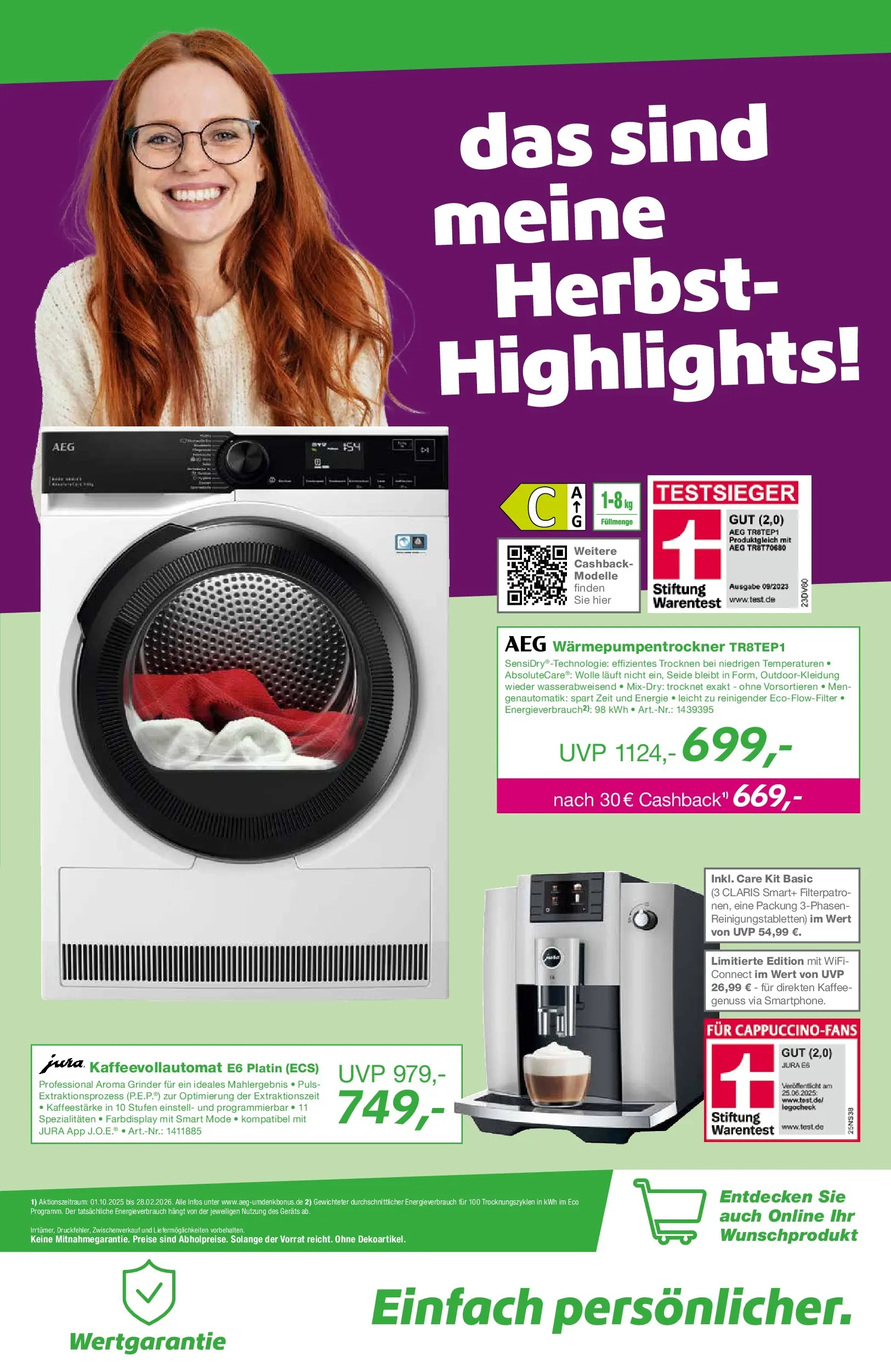 Entdecke - EP: Angebote (ab 30.10.2025) zum Blättern | Seite: 7 | Produkte: AEG, Jura, Kaffee, Kaffeevollautomat