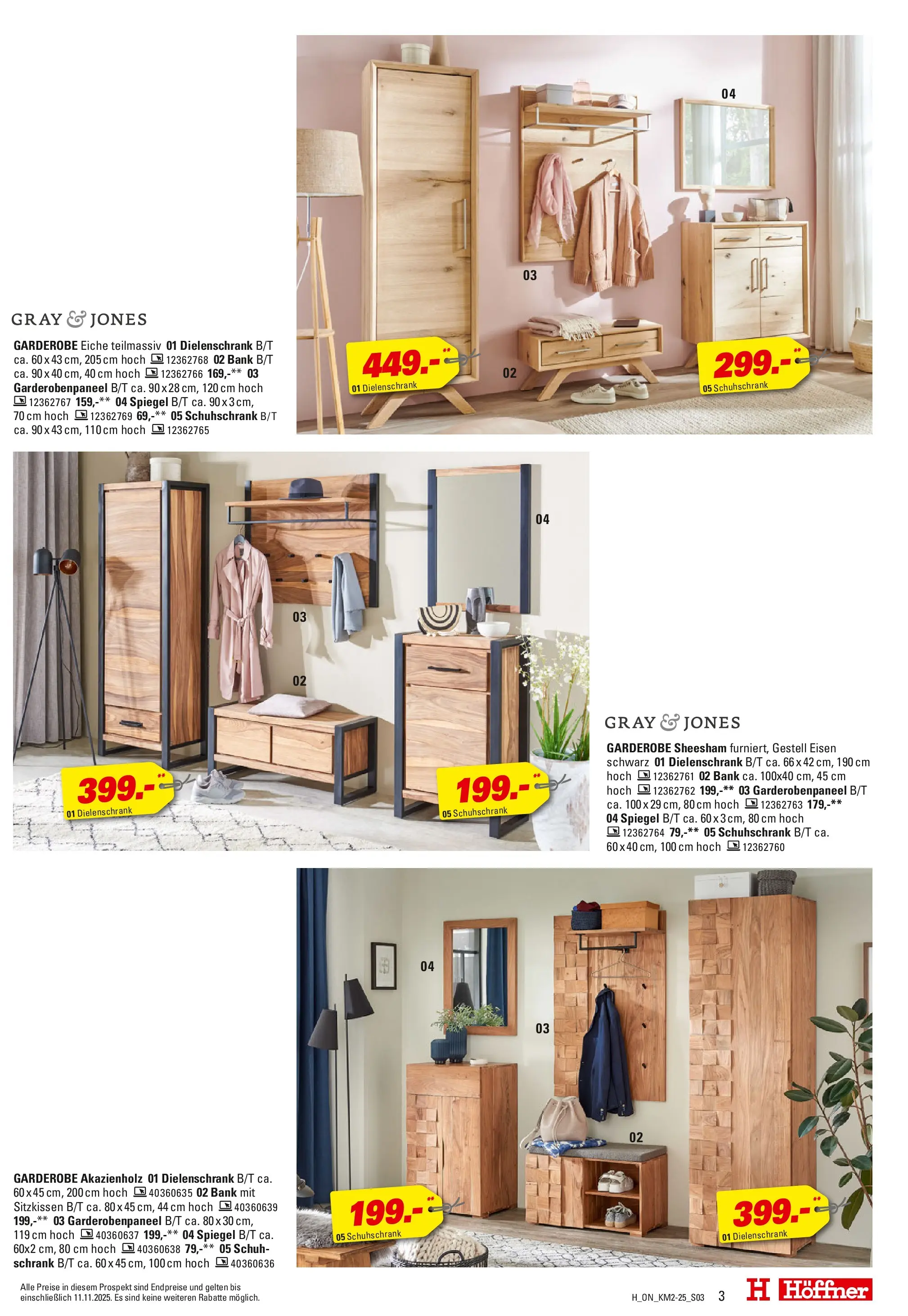 Höffner Prospekt Barsbüttel	 (ab 29.10.2025) zum Blättern | Seite: 3 | Produkte: Schrank, Spiegel