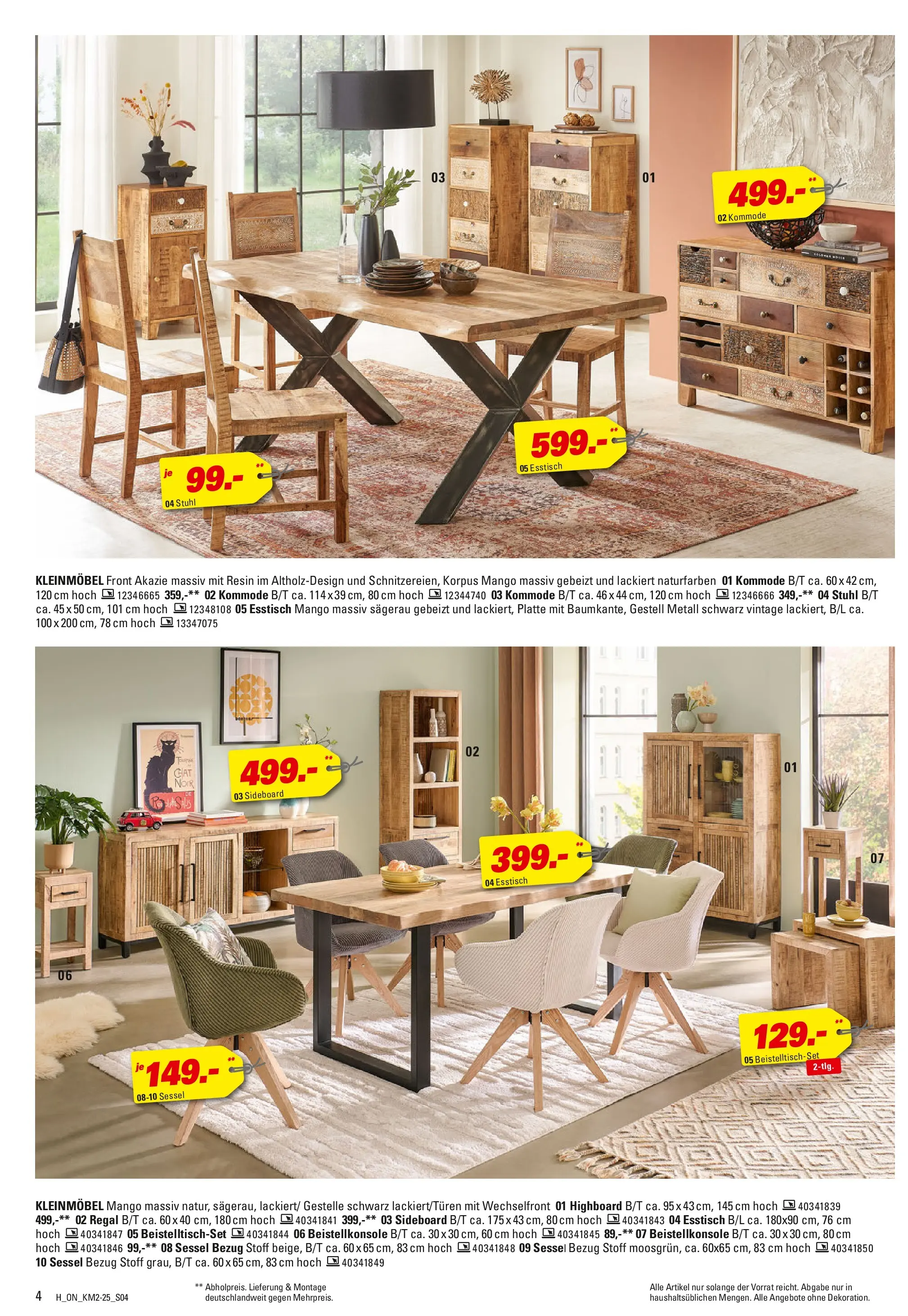 Höffner Prospekt Barsbüttel	 (ab 29.10.2025) zum Blättern | Seite: 4 | Produkte: HIghboard, Kommode, Sessel, Stuhl