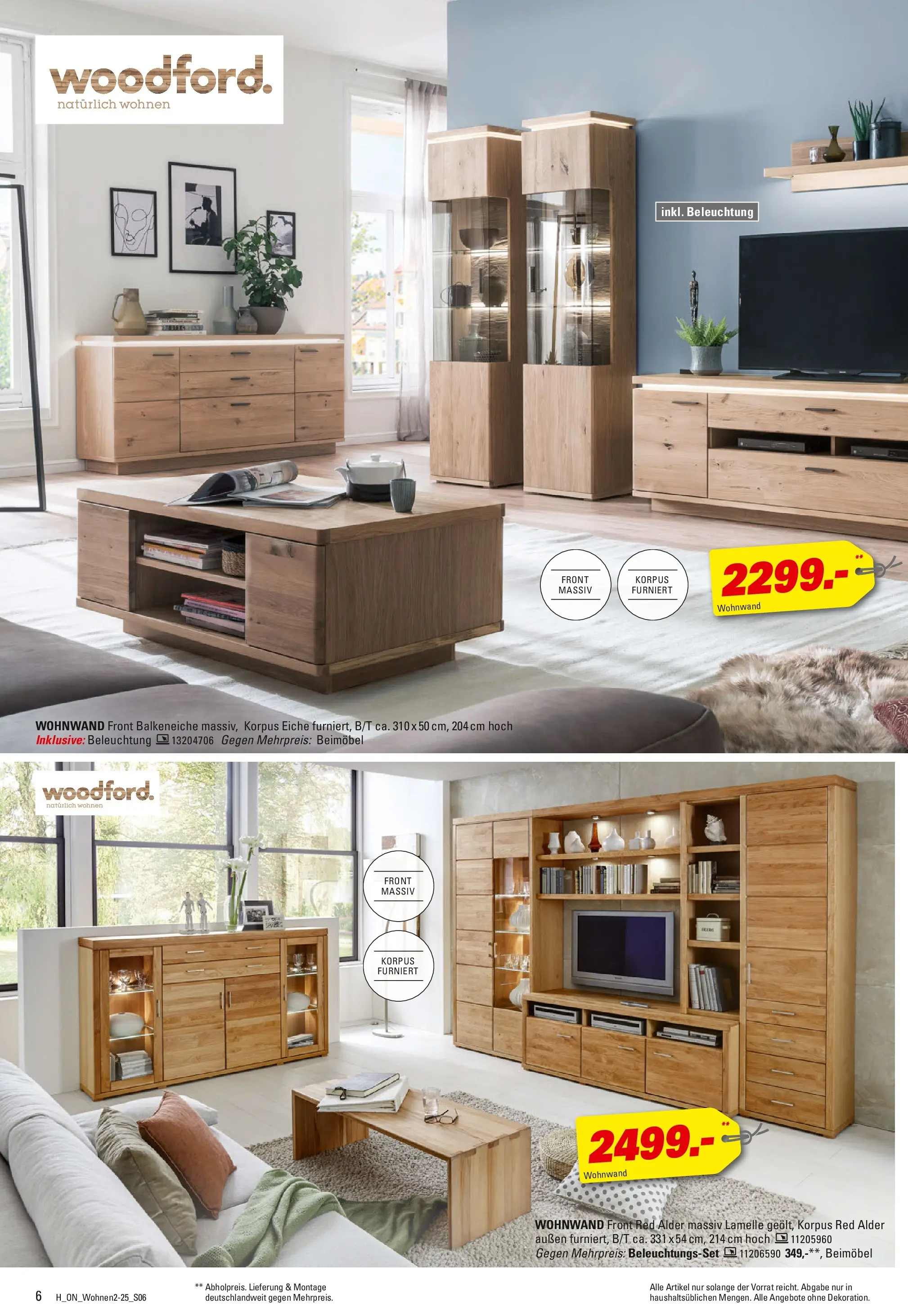 Höffner Prospekt Barsbüttel	 (ab 29.10.2025) zum Blättern | Seite: 6 | Produkte: Wohnwand