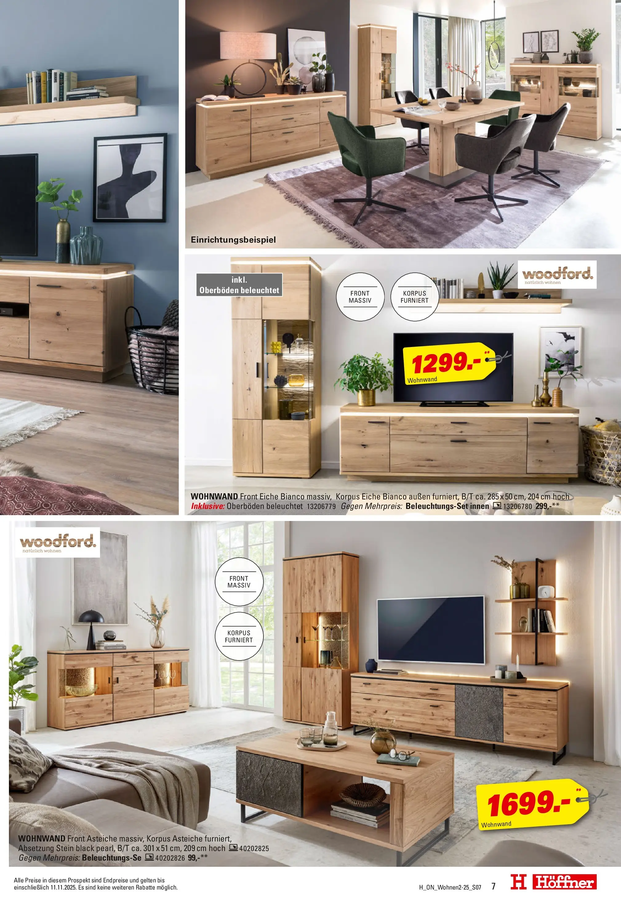 Höffner Prospekt Barsbüttel	 (ab 29.10.2025) zum Blättern | Seite: 7 | Produkte: Wohnwand