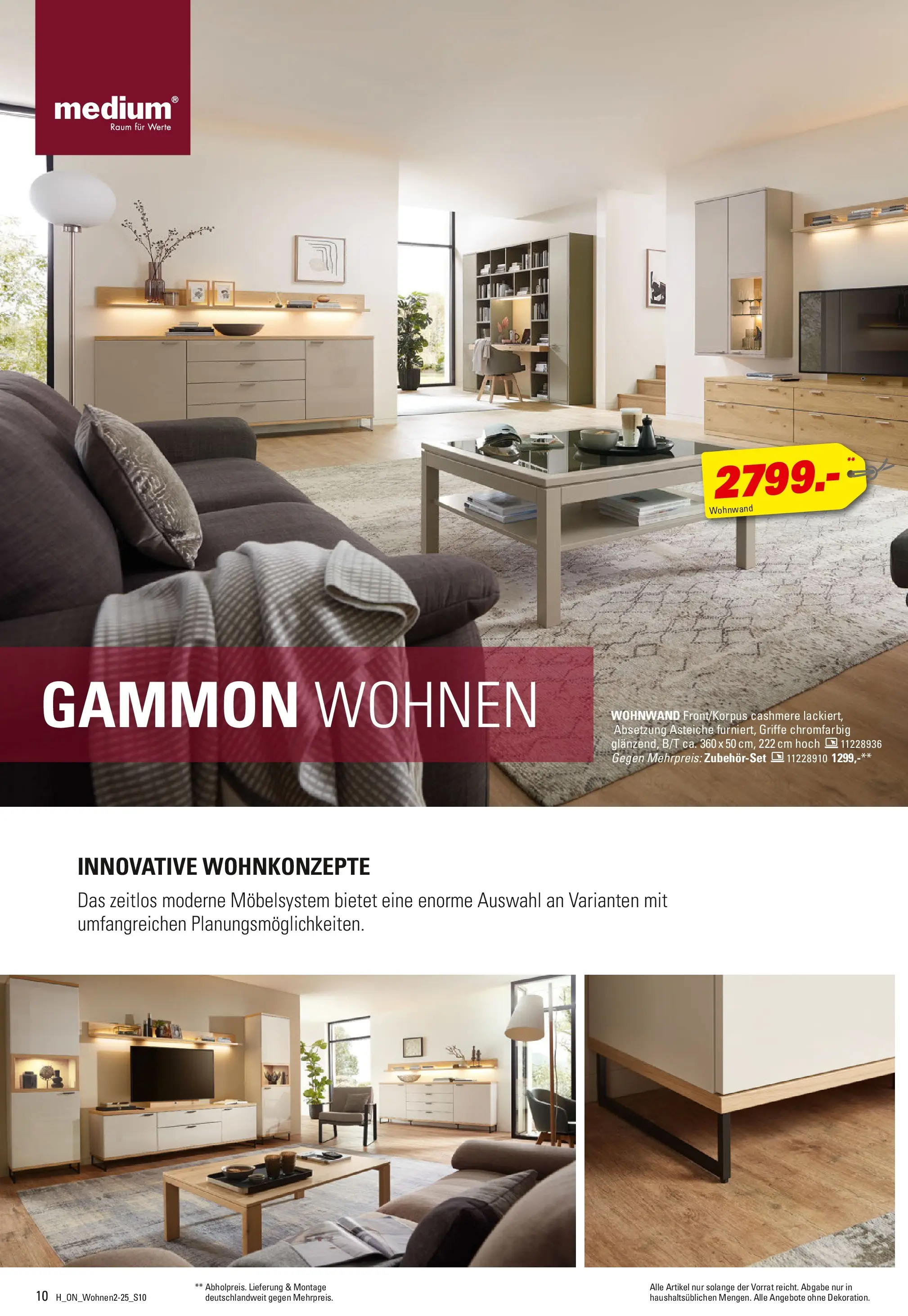 Höffner Prospekt Barsbüttel	 (ab 29.10.2025) zum Blättern | Seite: 10 | Produkte: Wohnwand