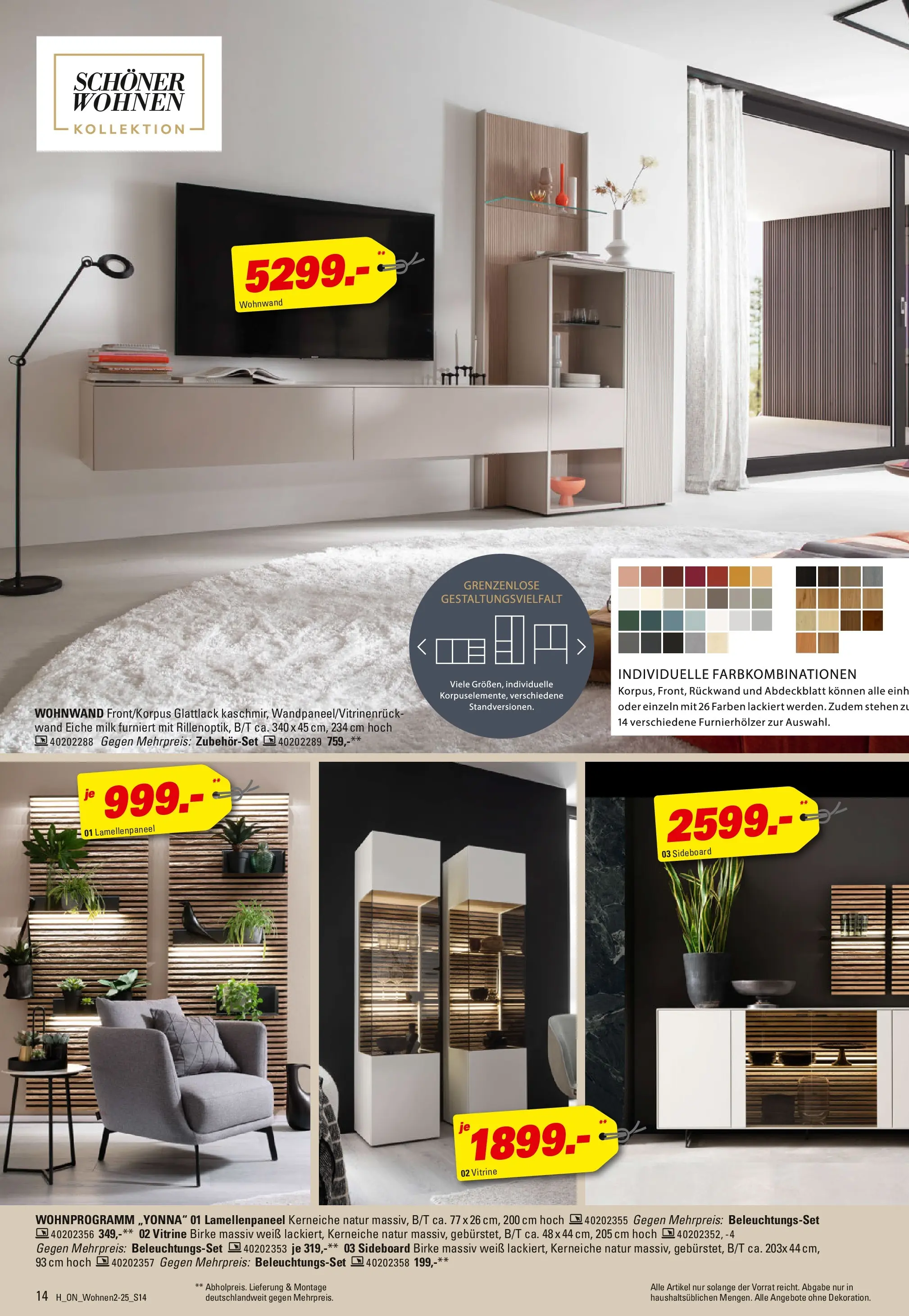 Höffner Prospekt Barsbüttel	 (ab 29.10.2025) zum Blättern | Seite: 14 | Produkte: Sideboard, Wohnwand, Vitrine