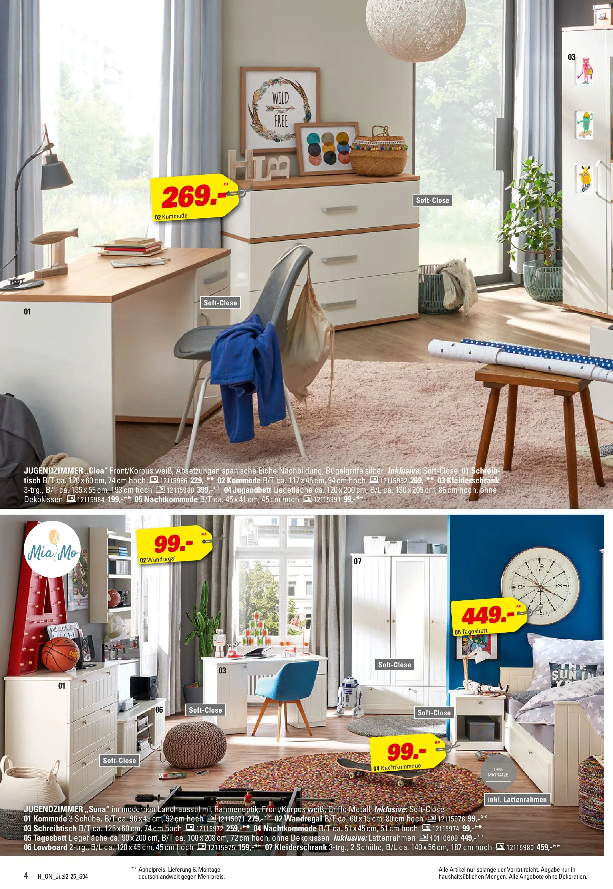 Höffner Prospekt Barsbüttel	 (ab 29.10.2025) zum Blättern | Seite: 4 | Produkte: Lowboard, Wandregal, Kleiderschrank, Kommode