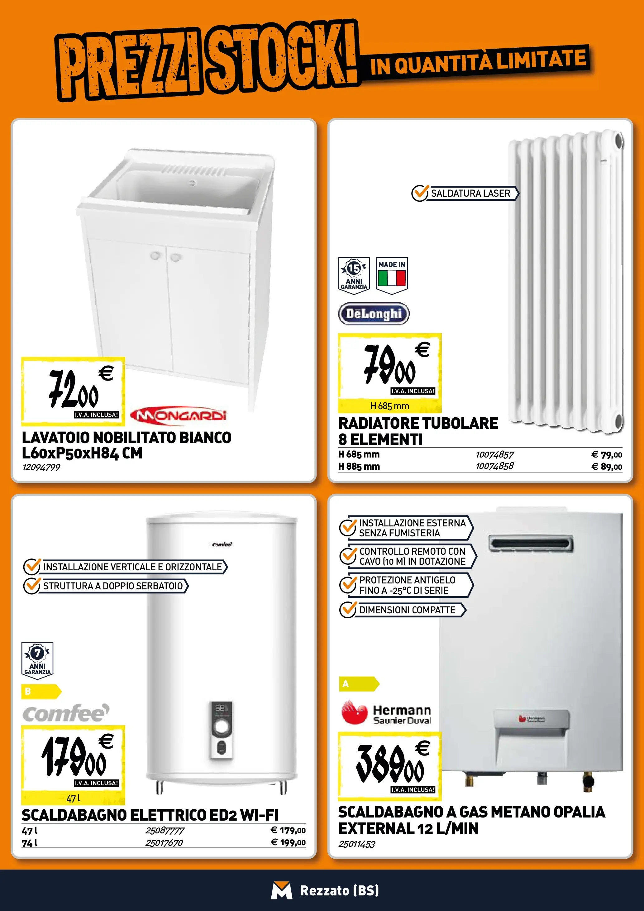 Nuovo TECNOMAT - Straordinari prezzi stock! dal 30/10/2025 > offerte anteprima 🛍️ | Pagina: 6 | Prodotti: Scaldabagno, Cavo