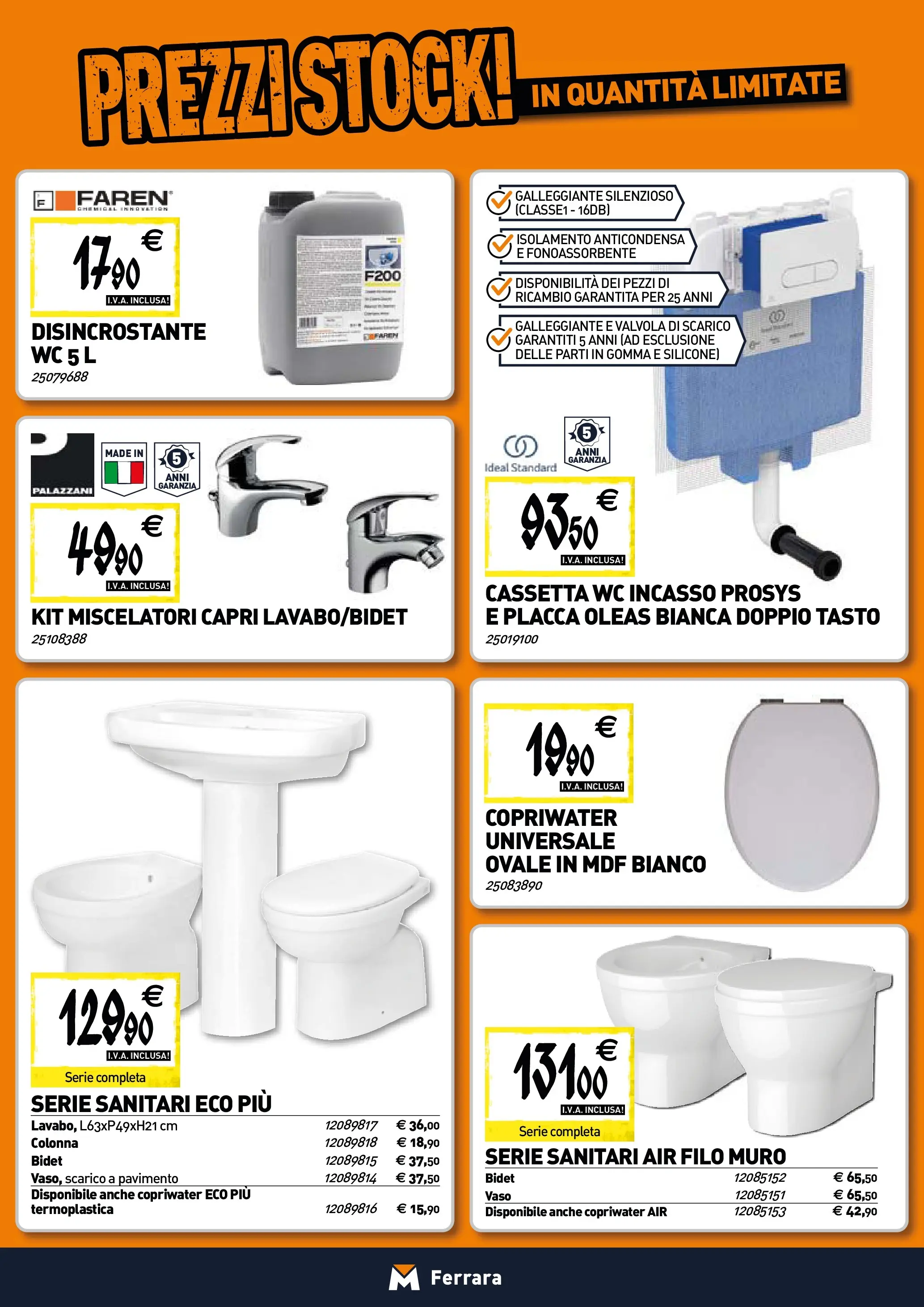 Nuovo TECNOMAT - Straordinari prezzi stock! dal 30/10/2025 > offerte anteprima 🛍️ | Pagina: 5 | Prodotti: Pavimento, Silicone, WC, Vaso