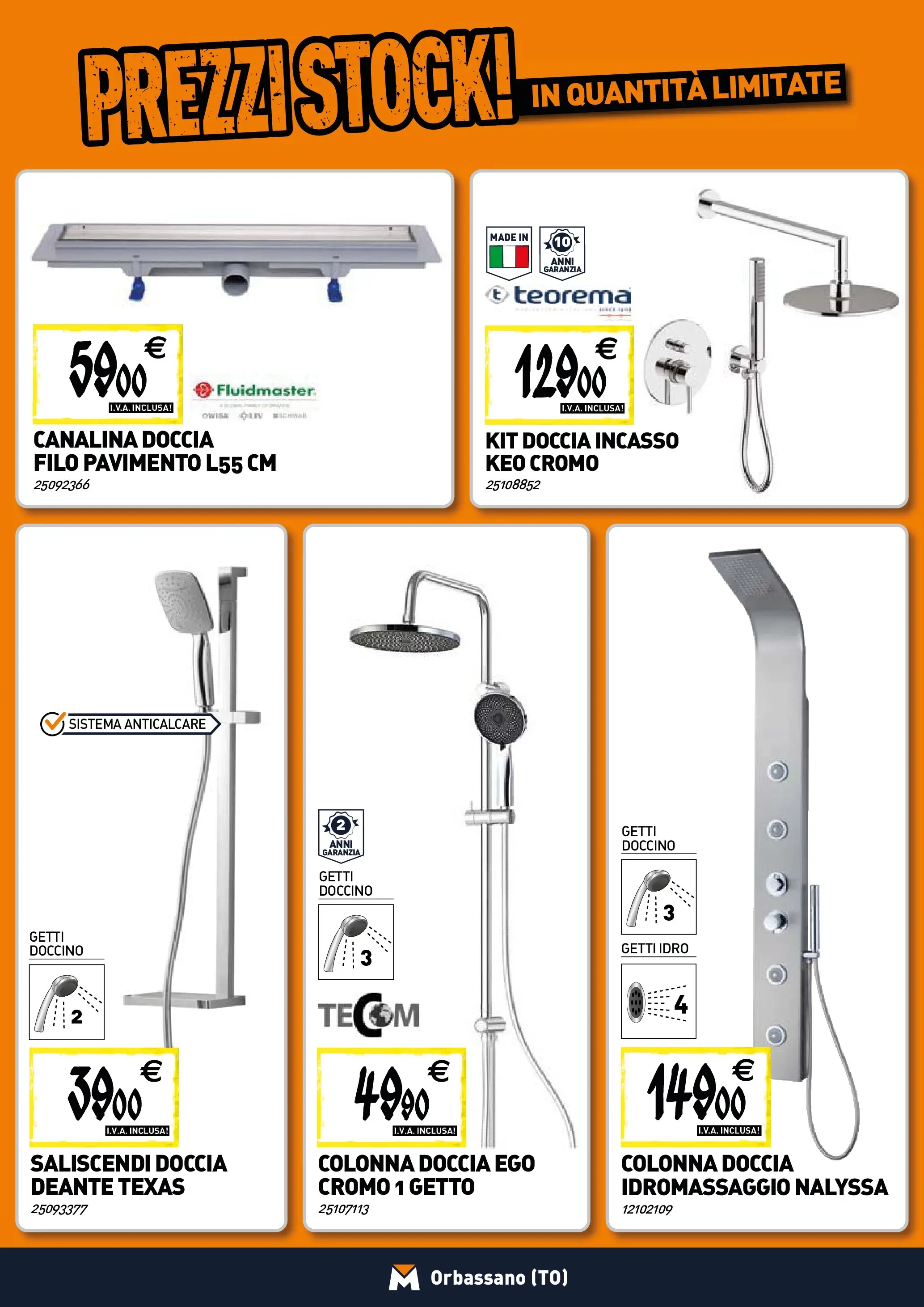 Nuovo TECNOMAT - Straordinari prezzi stock! dal 30/10/2025 > offerte anteprima 🛍️ | Pagina: 3 | Prodotti: Tè, Anticalcare, Pavimento, Doccia