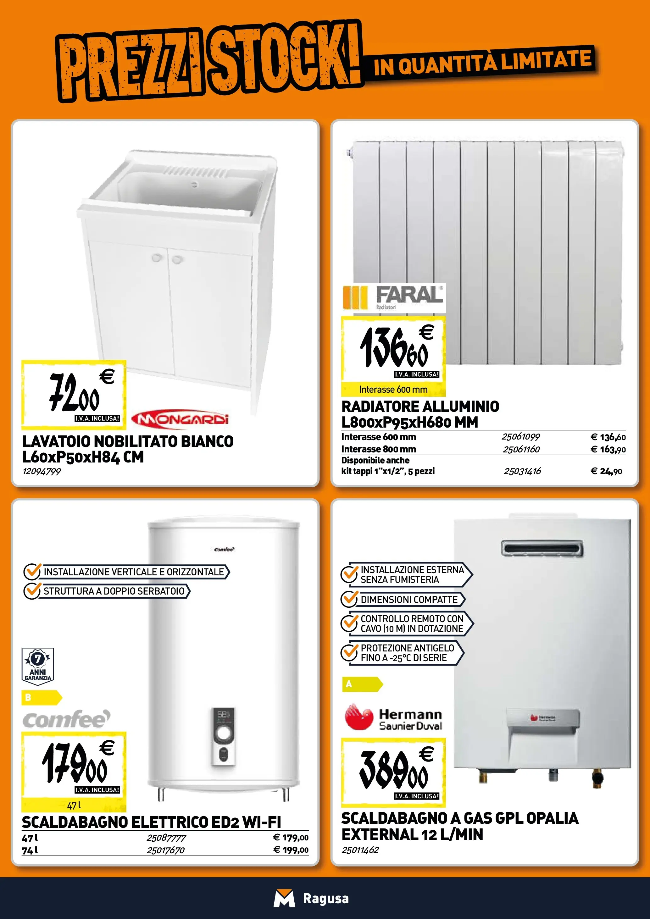 Nuovo TECNOMAT - Straordinari prezzi stock! dal 30/10/2025 > offerte anteprima 🛍️ | Pagina: 6 | Prodotti: Scaldabagno, Cavo, Alluminio