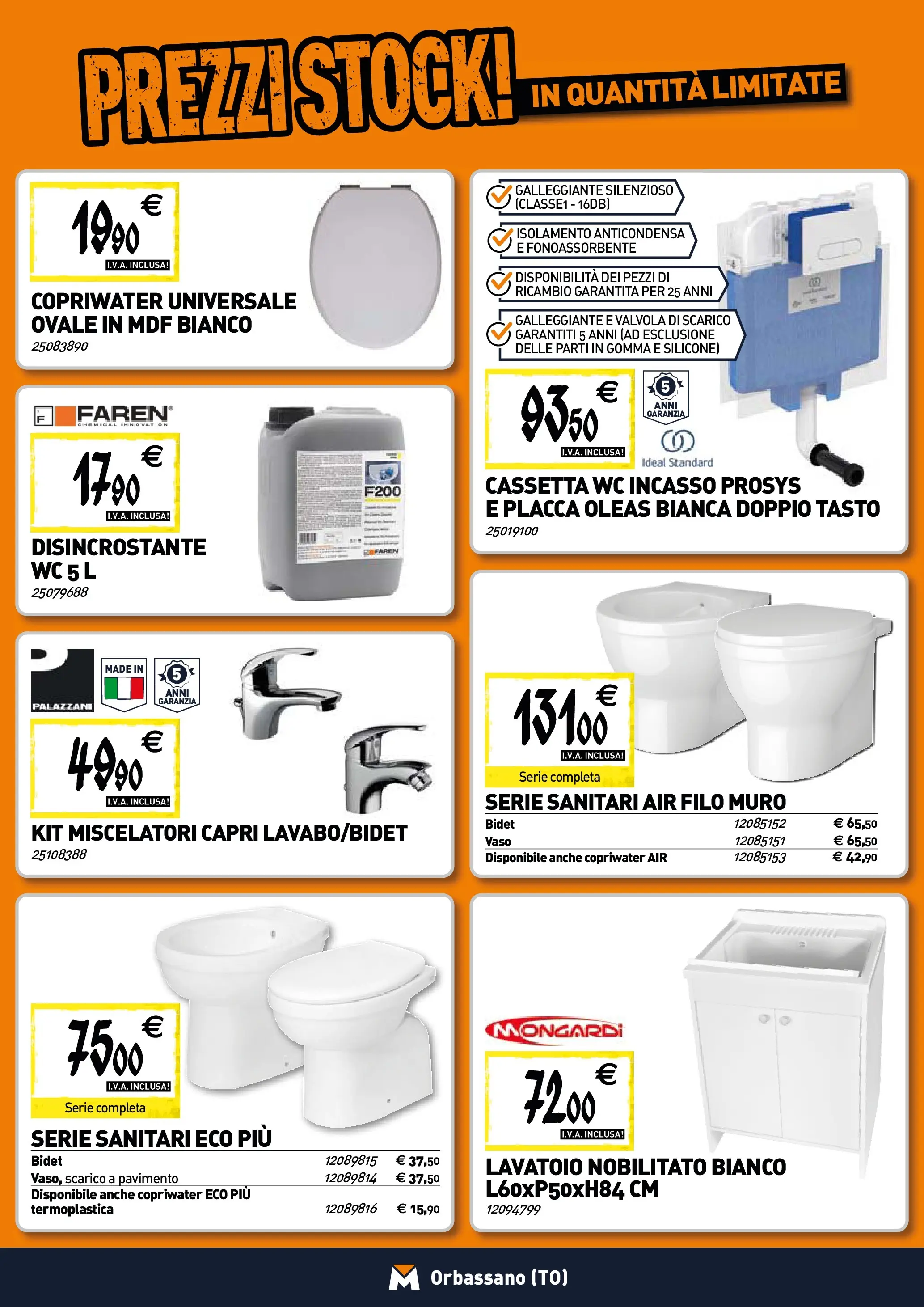 Nuovo TECNOMAT - Straordinari prezzi stock! dal 30/10/2025 > offerte anteprima 🛍️ | Pagina: 5 | Prodotti: Pavimento, Silicone, WC, Vaso
