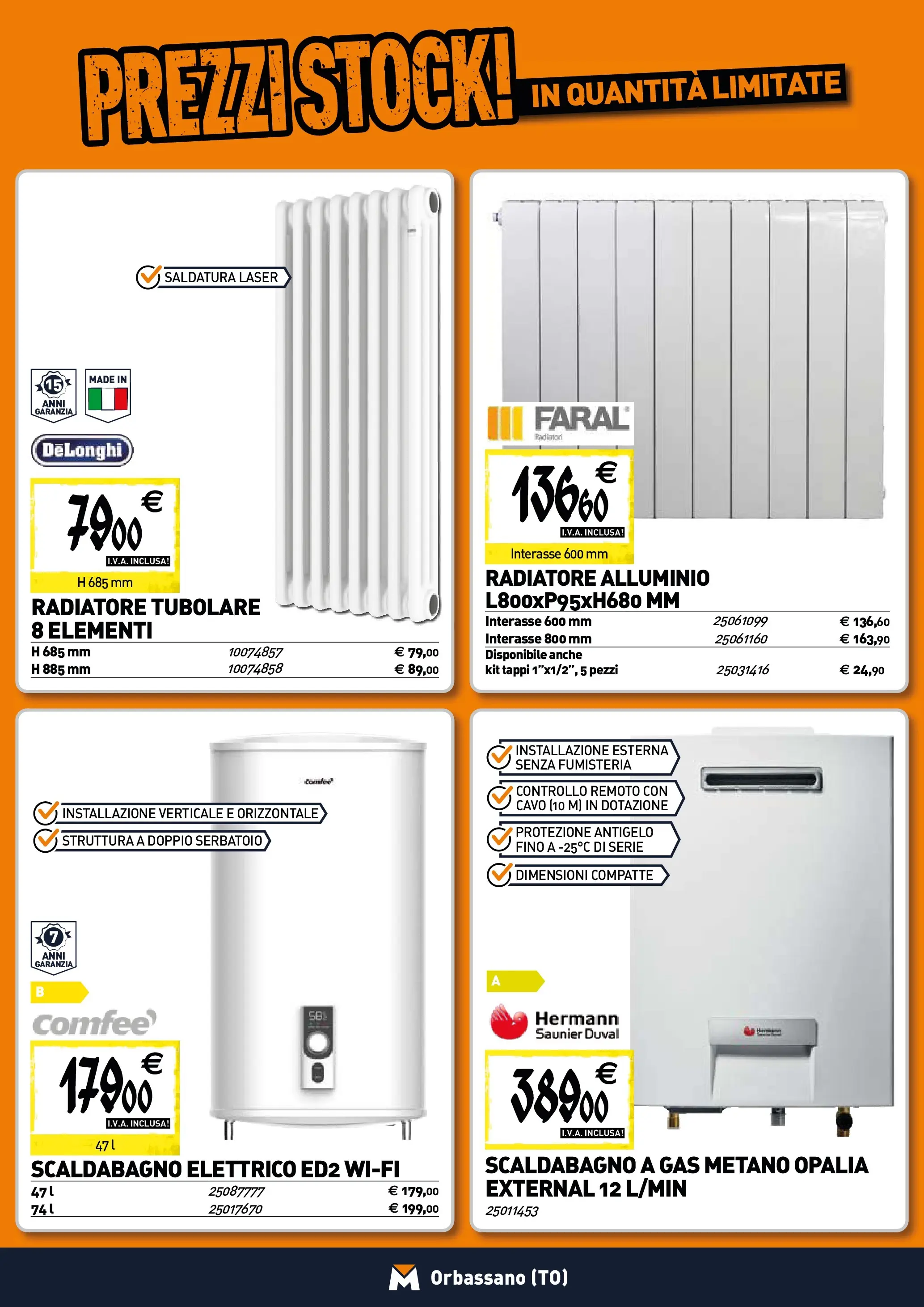 Nuovo TECNOMAT - Straordinari prezzi stock! dal 30/10/2025 > offerte anteprima 🛍️ | Pagina: 6 | Prodotti: Scaldabagno, Cavo, Alluminio