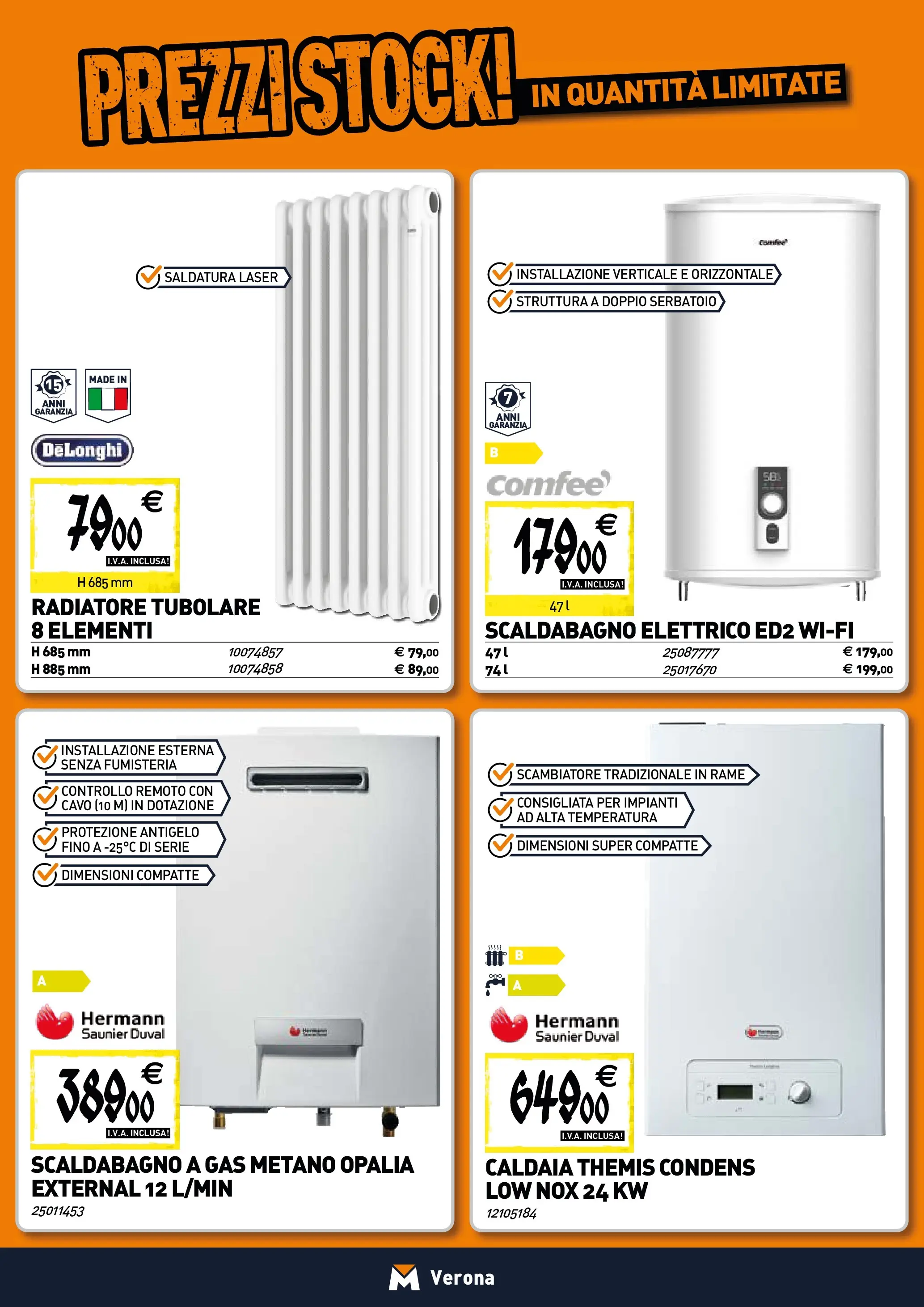 Nuovo TECNOMAT - Straordinari prezzi stock! dal 30/10/2025 > offerte anteprima 🛍️ | Pagina: 6 | Prodotti: Scaldabagno, Caldaia, Cavo