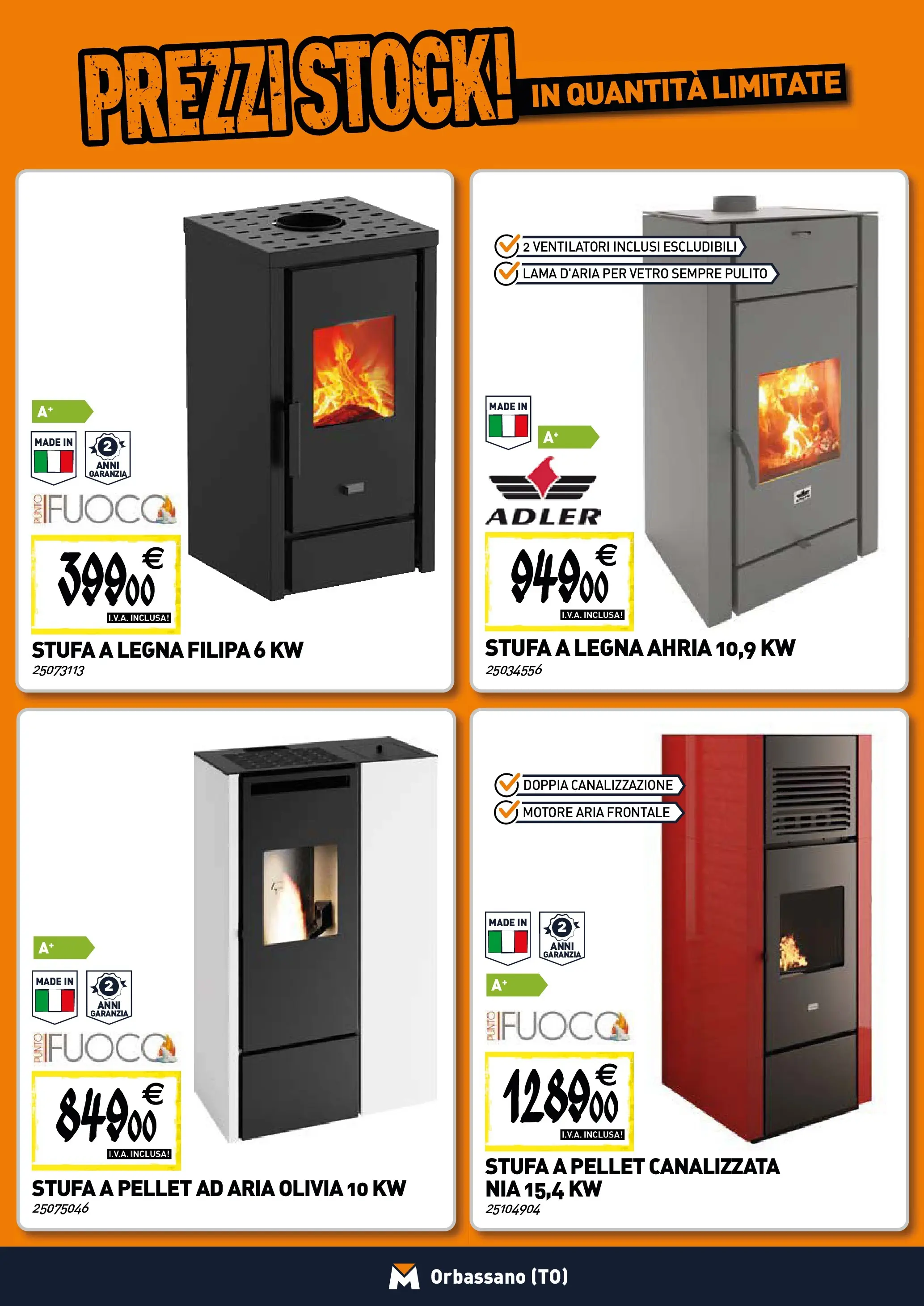 Nuovo TECNOMAT - Straordinari prezzi stock! dal 30/10/2025 > offerte anteprima 🛍️ | Pagina: 9 | Prodotti: Pellet, Stufa a legna, Stufa a pellet, Stufa