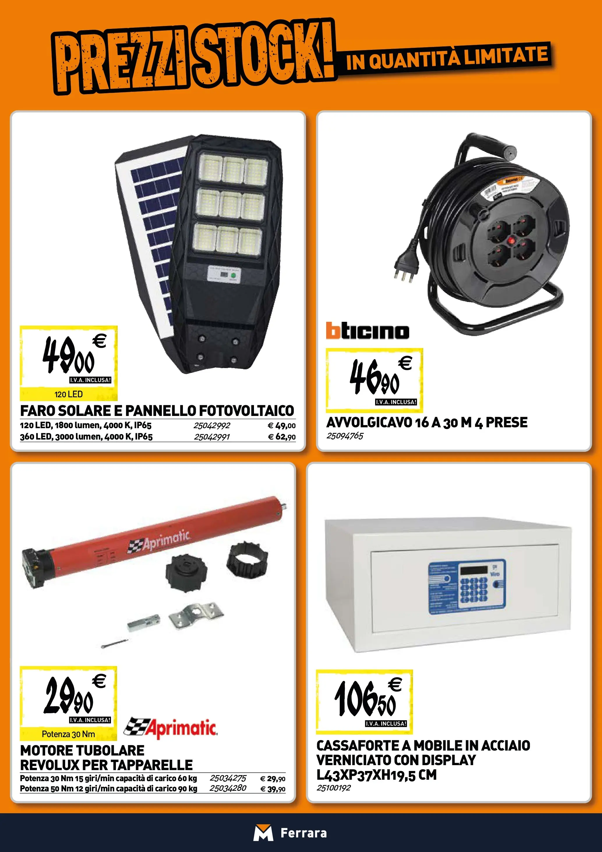 Nuovo TECNOMAT - Straordinari prezzi stock! dal 30/10/2025 > offerte anteprima 🛍️ | Pagina: 16 | Prodotti: Mobile, Tè, Cassaforte