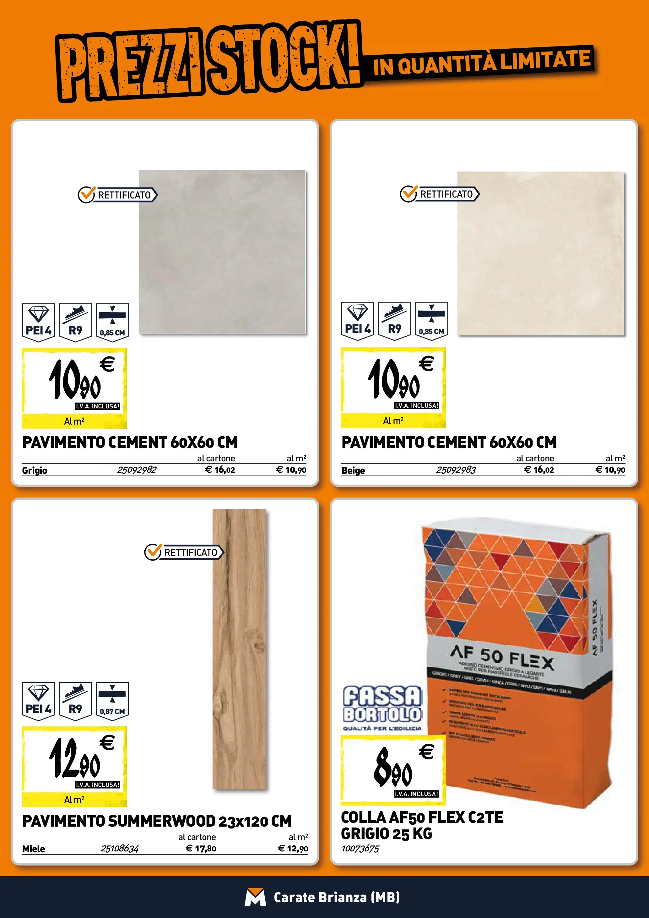 Nuovo TECNOMAT - Straordinari prezzi stock! dal 30/10/2025 > offerte anteprima 🛍️ | Pagina: 13 | Prodotti: Pavimento, Piastrelle, Colla, Miele