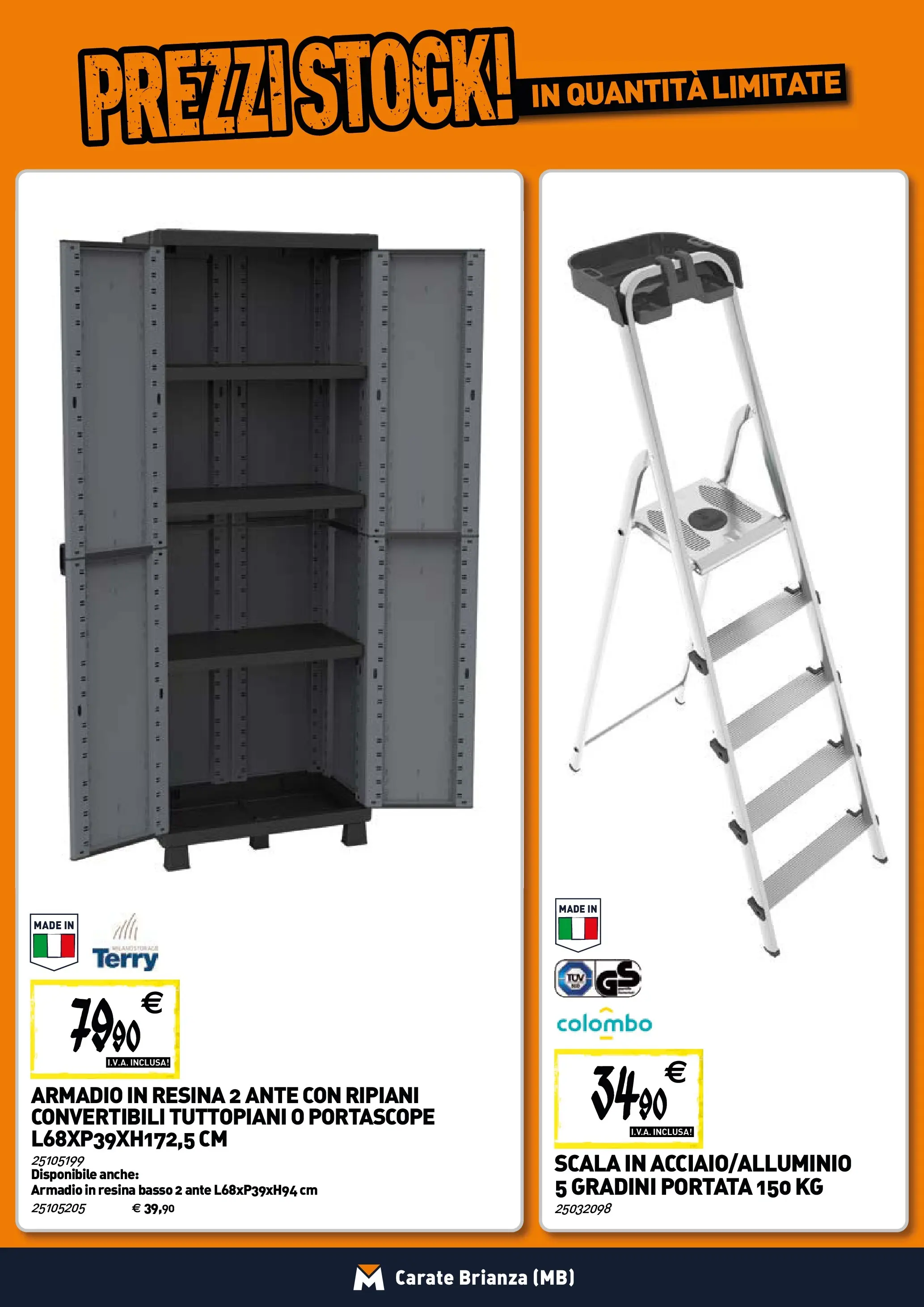 Nuovo TECNOMAT - Straordinari prezzi stock! dal 30/10/2025 > offerte anteprima 🛍️ | Pagina: 20 | Prodotti: Scala, Armadio