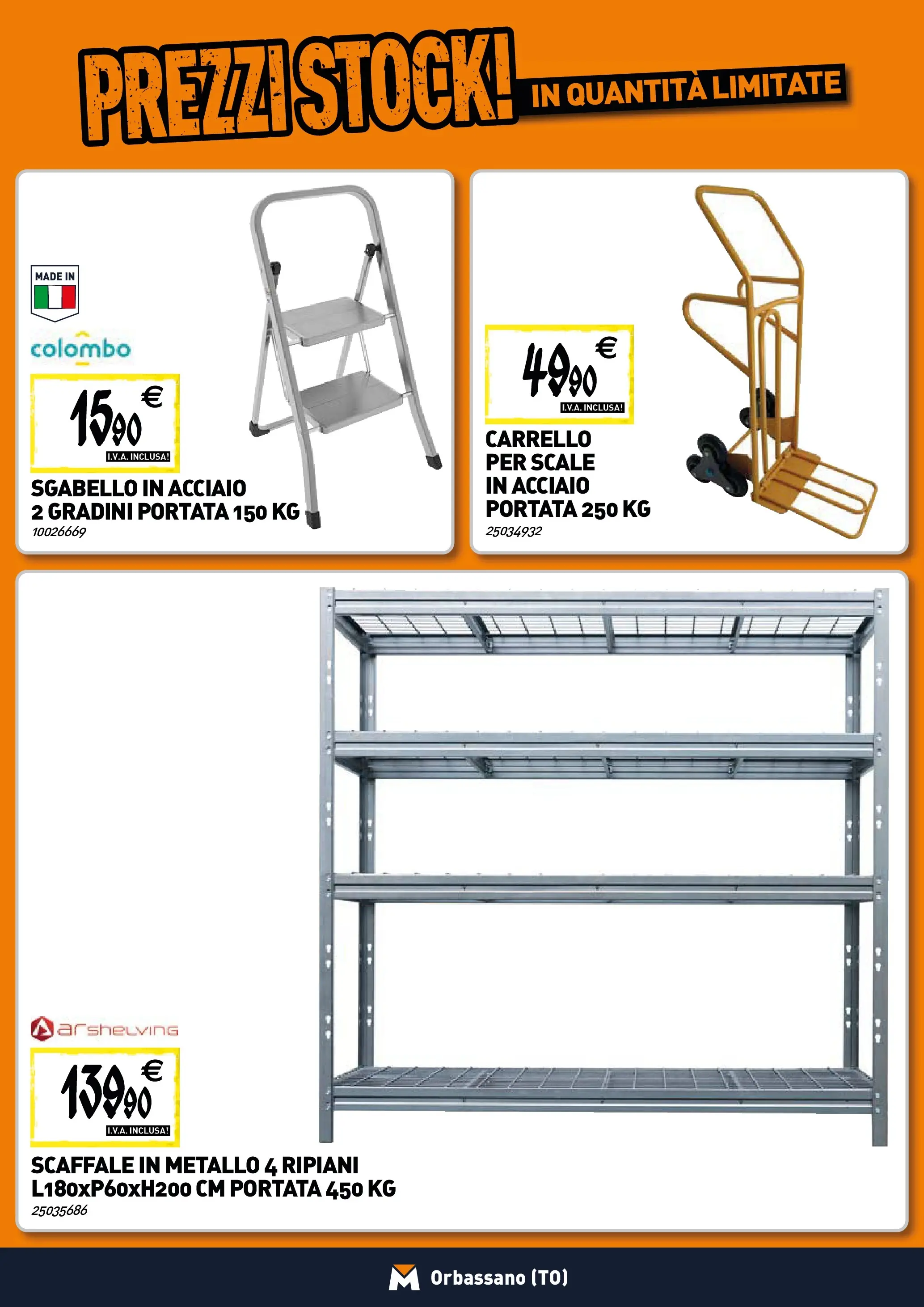 Nuovo TECNOMAT - Straordinari prezzi stock! dal 30/10/2025 > offerte anteprima 🛍️ | Pagina: 20 | Prodotti: Carrello, Sgabello, Scaffale