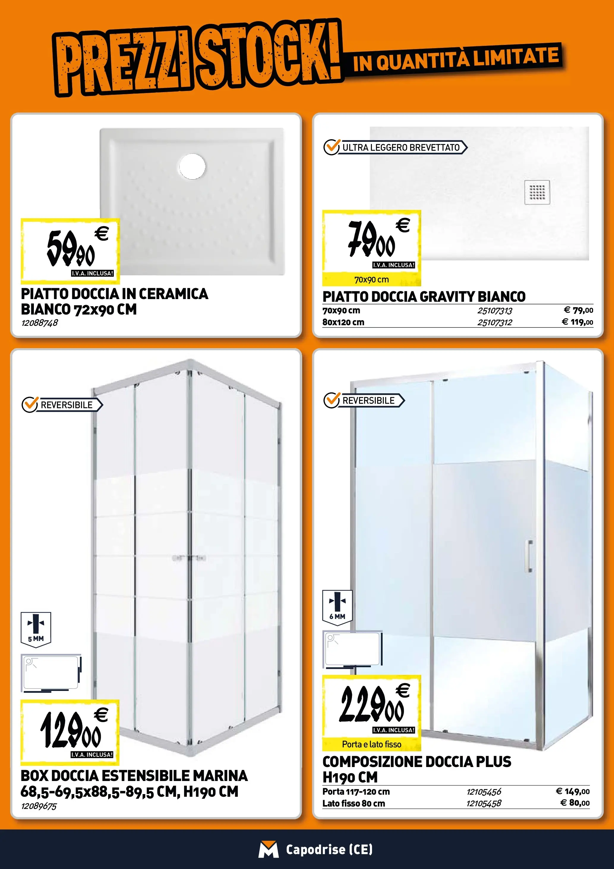 Nuovo TECNOMAT - Straordinari prezzi stock! dal 30/10/2025 > offerte anteprima 🛍️ | Pagina: 2 | Prodotti: Box doccia, Piatto, Doccia