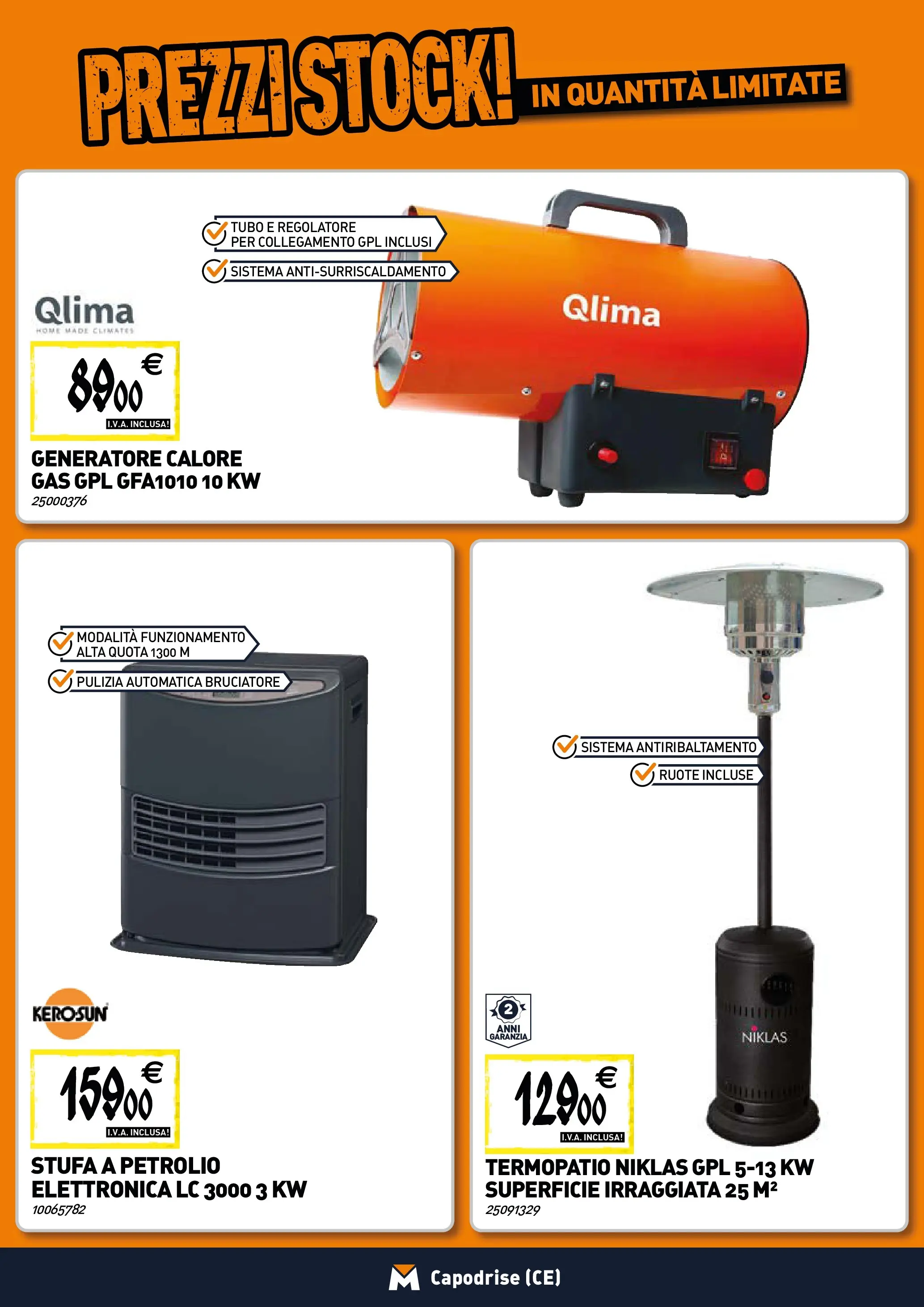 Nuovo TECNOMAT - Straordinari prezzi stock! dal 30/10/2025 > offerte anteprima 🛍️ | Pagina: 8 | Prodotti: Stufa, Tubo, Generatore