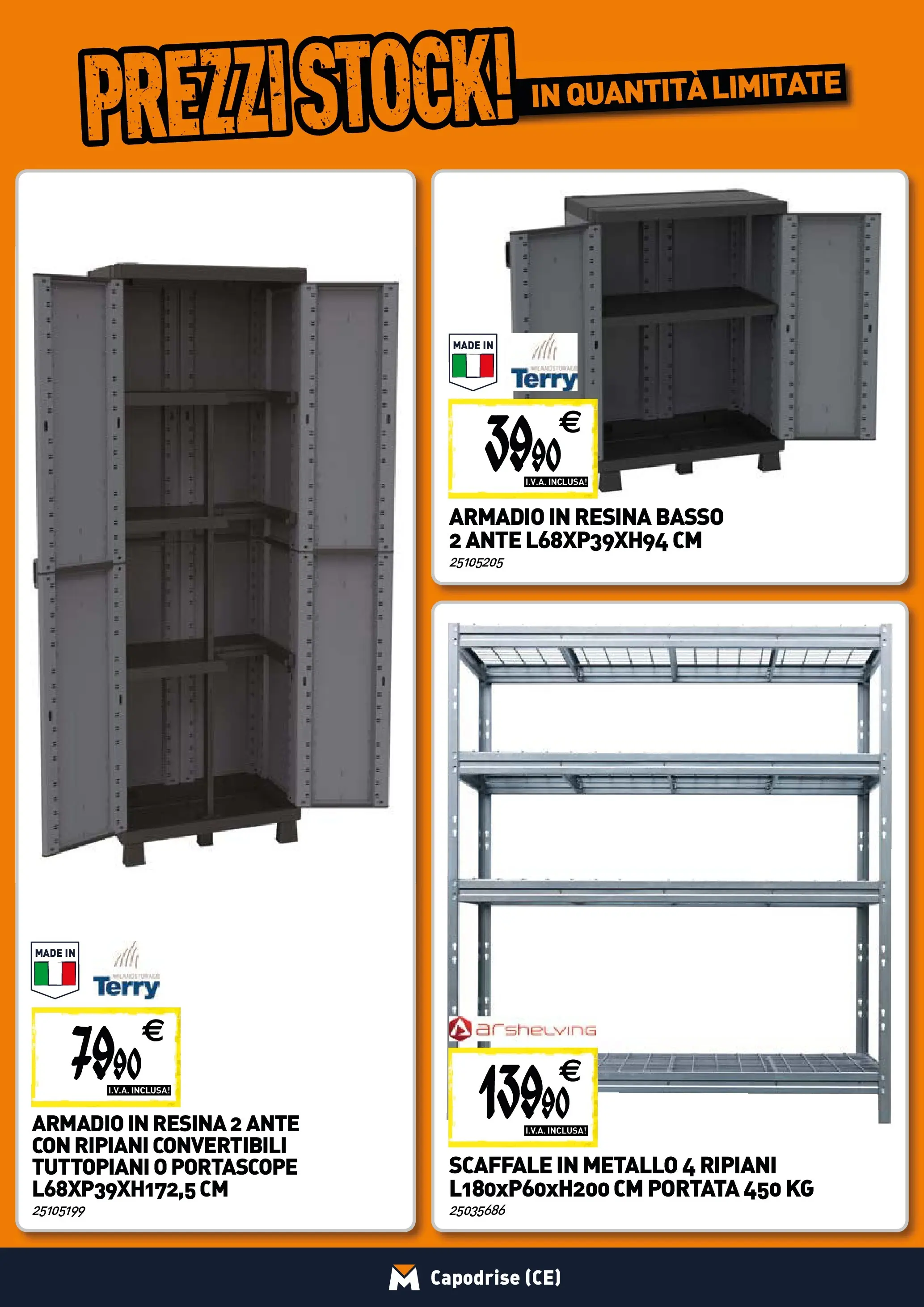 Nuovo TECNOMAT - Straordinari prezzi stock! dal 30/10/2025 > offerte anteprima 🛍️ | Pagina: 20 | Prodotti: Scaffale, Armadio