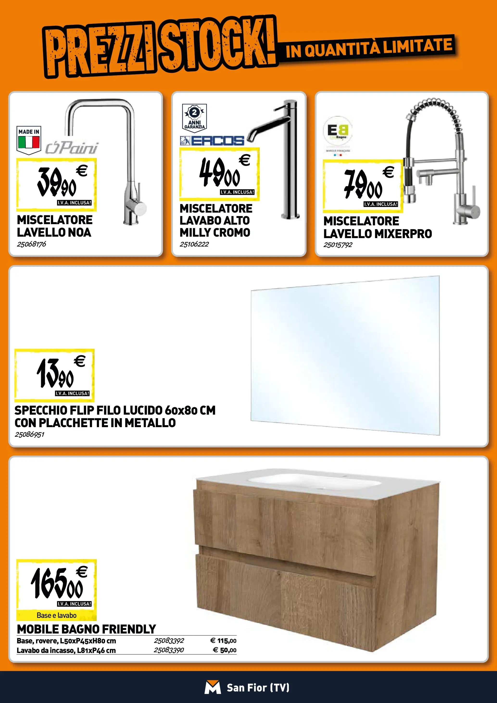 Nuovo TECNOMAT - Straordinari prezzi stock! dal 29/10/2025 > offerte anteprima 🛍️ | Pagina: 4 | Prodotti: Mobile, TV, Miscelatore, Bagno