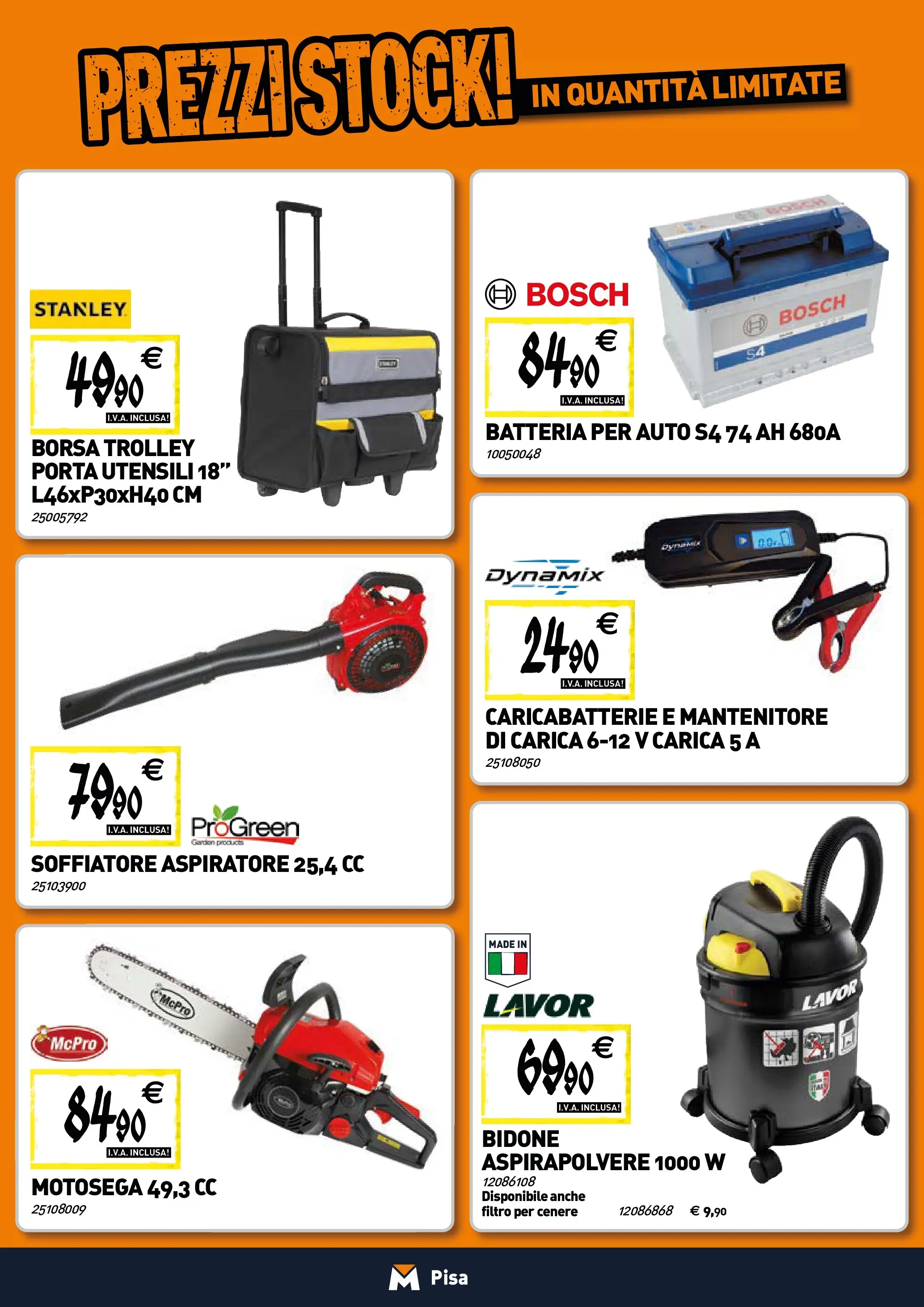 Nuovo TECNOMAT - Straordinari prezzi stock! dal 30/10/2025 > offerte anteprima 🛍️ | Pagina: 18 | Prodotti: Borsa, Aspirapolvere, Batteria, Caricabatterie