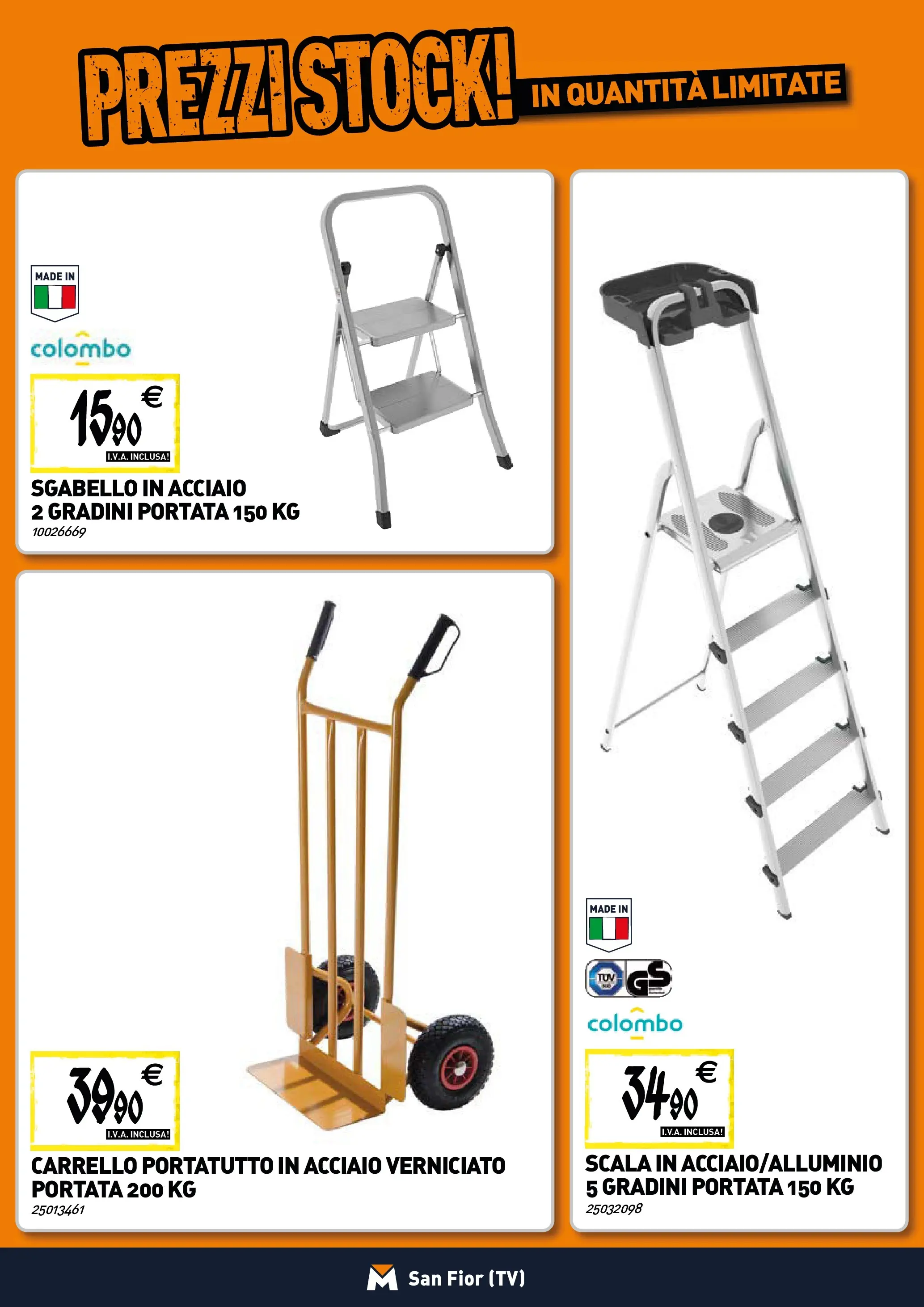 Nuovo TECNOMAT - Straordinari prezzi stock! dal 29/10/2025 > offerte anteprima 🛍️ | Pagina: 19 | Prodotti: Carrello, TV, Sgabello, Scala