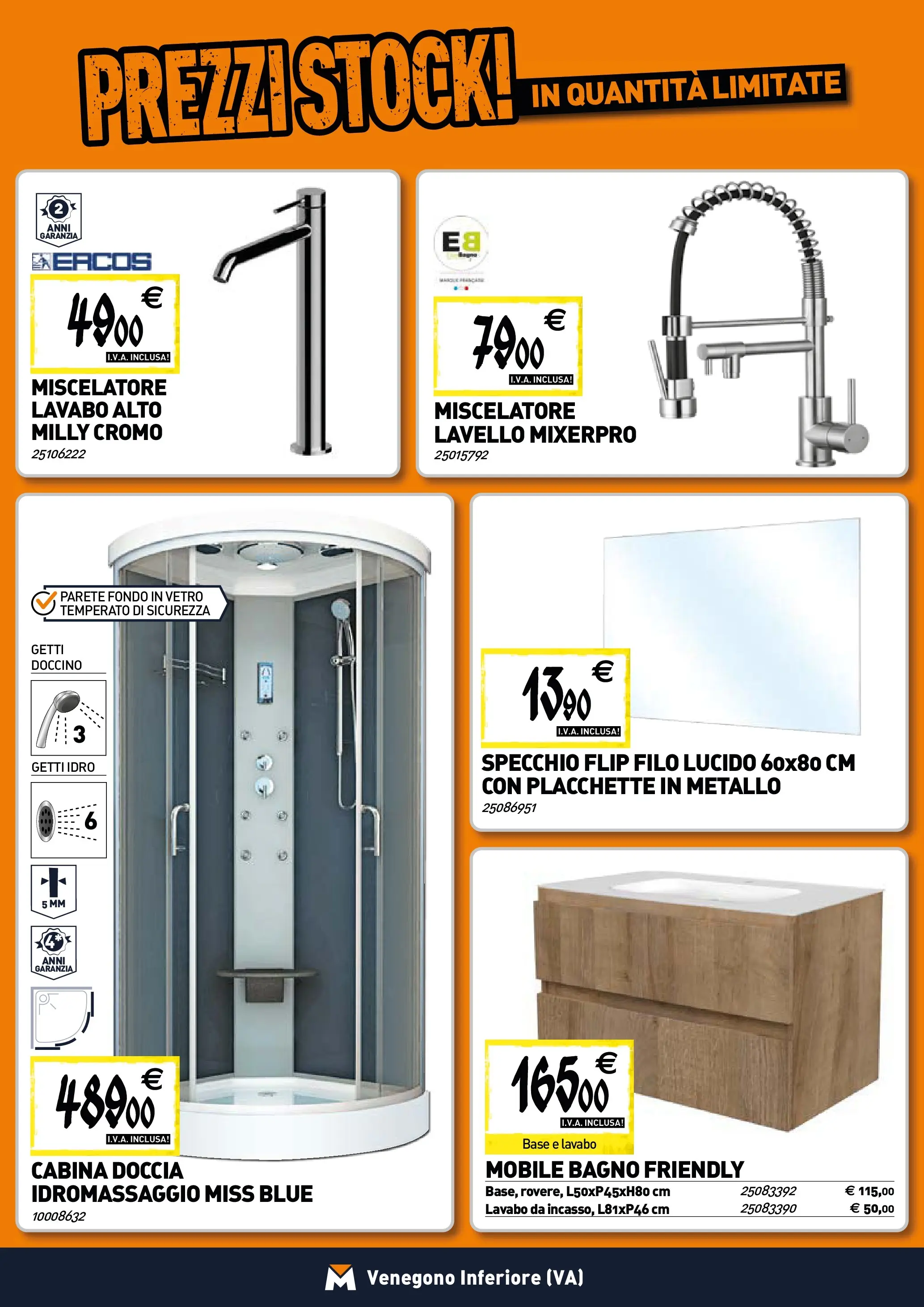 Nuovo TECNOMAT - Straordinari prezzi stock! dal 29/10/2025 > offerte anteprima 🛍️ | Pagina: 4 | Prodotti: Mobile, Lavello, Bagno, Specchio