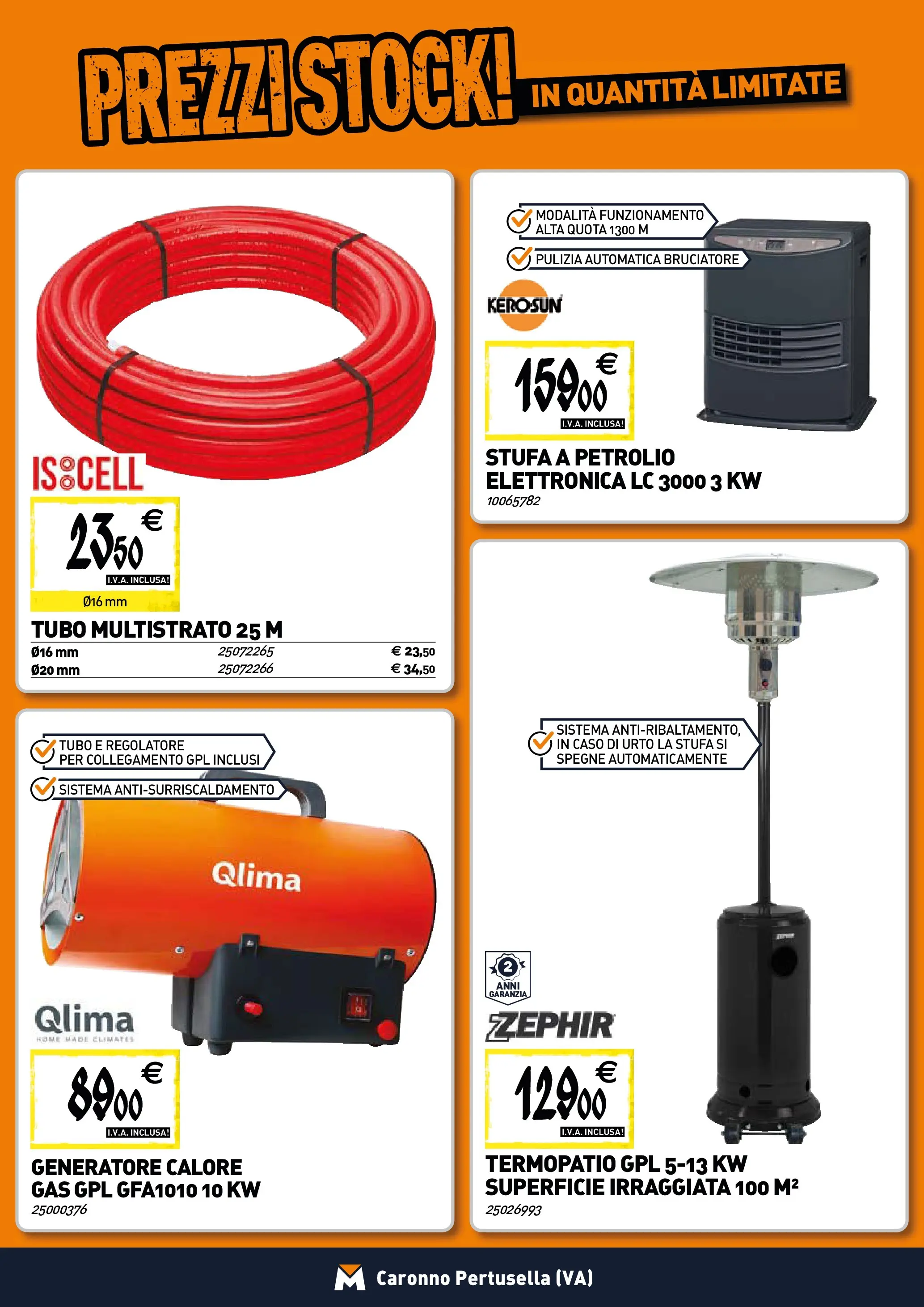 Nuovo TECNOMAT - Straordinari prezzi stock! dal 30/10/2025 > offerte anteprima 🛍️ | Pagina: 8 | Prodotti: Stufa, Tubo, Generatore