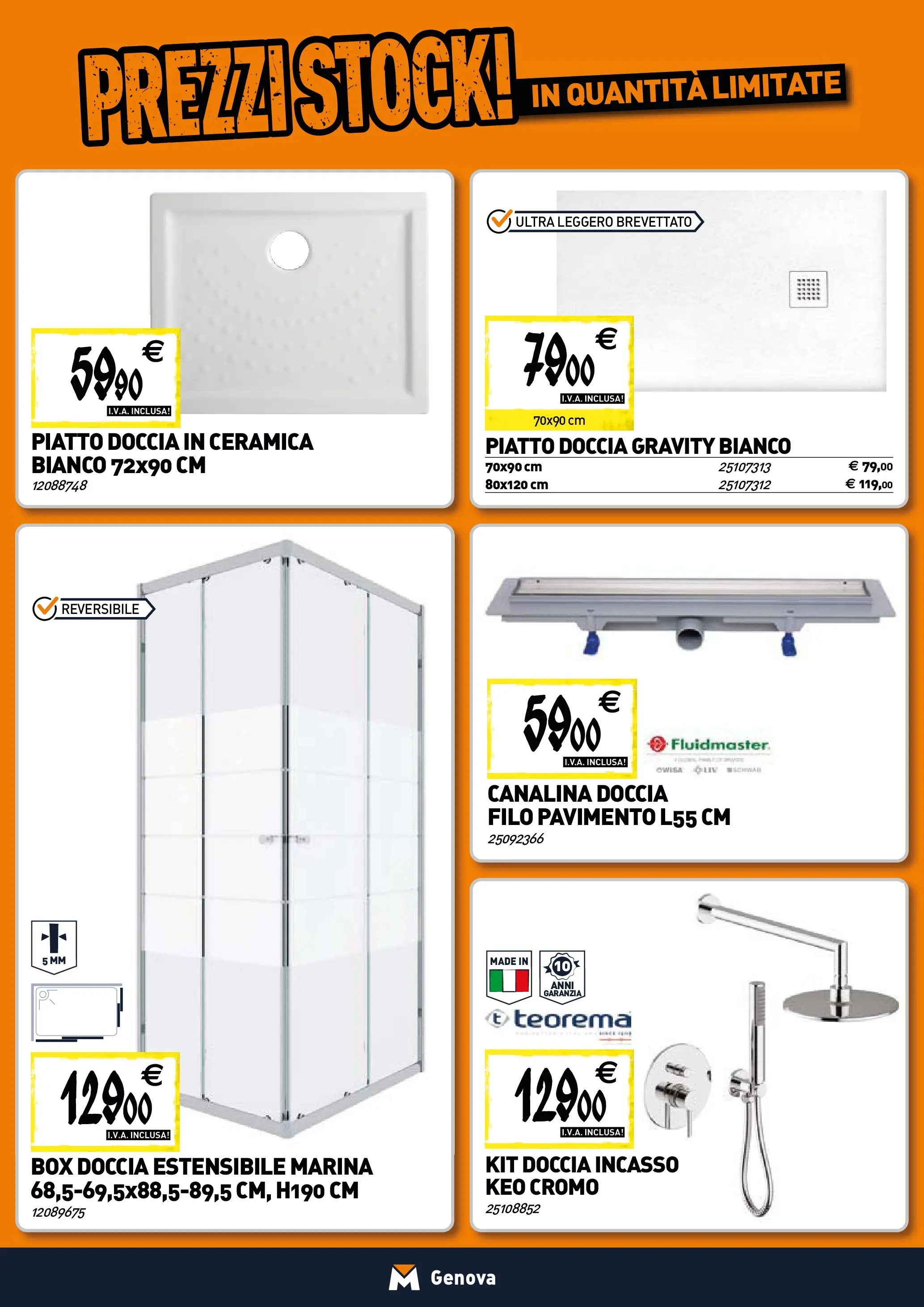 Nuovo TECNOMAT - Straordinari prezzi stock! dal 30/10/2025 > offerte anteprima 🛍️ | Pagina: 2 | Prodotti: Pavimento, Box doccia, Piatto, Doccia