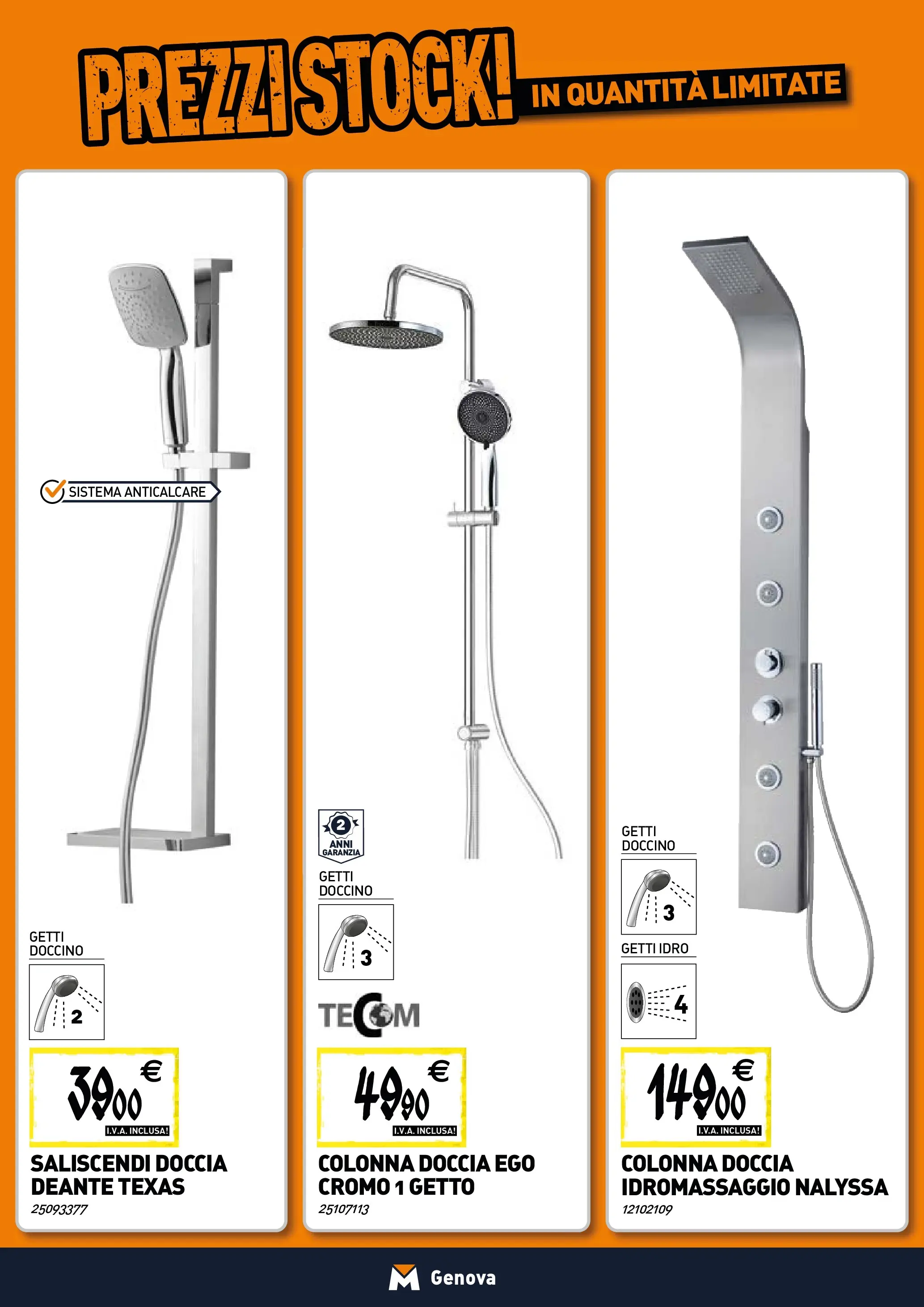 Nuovo TECNOMAT - Straordinari prezzi stock! dal 30/10/2025 > offerte anteprima 🛍️ | Pagina: 3 | Prodotti: Anticalcare, Doccia