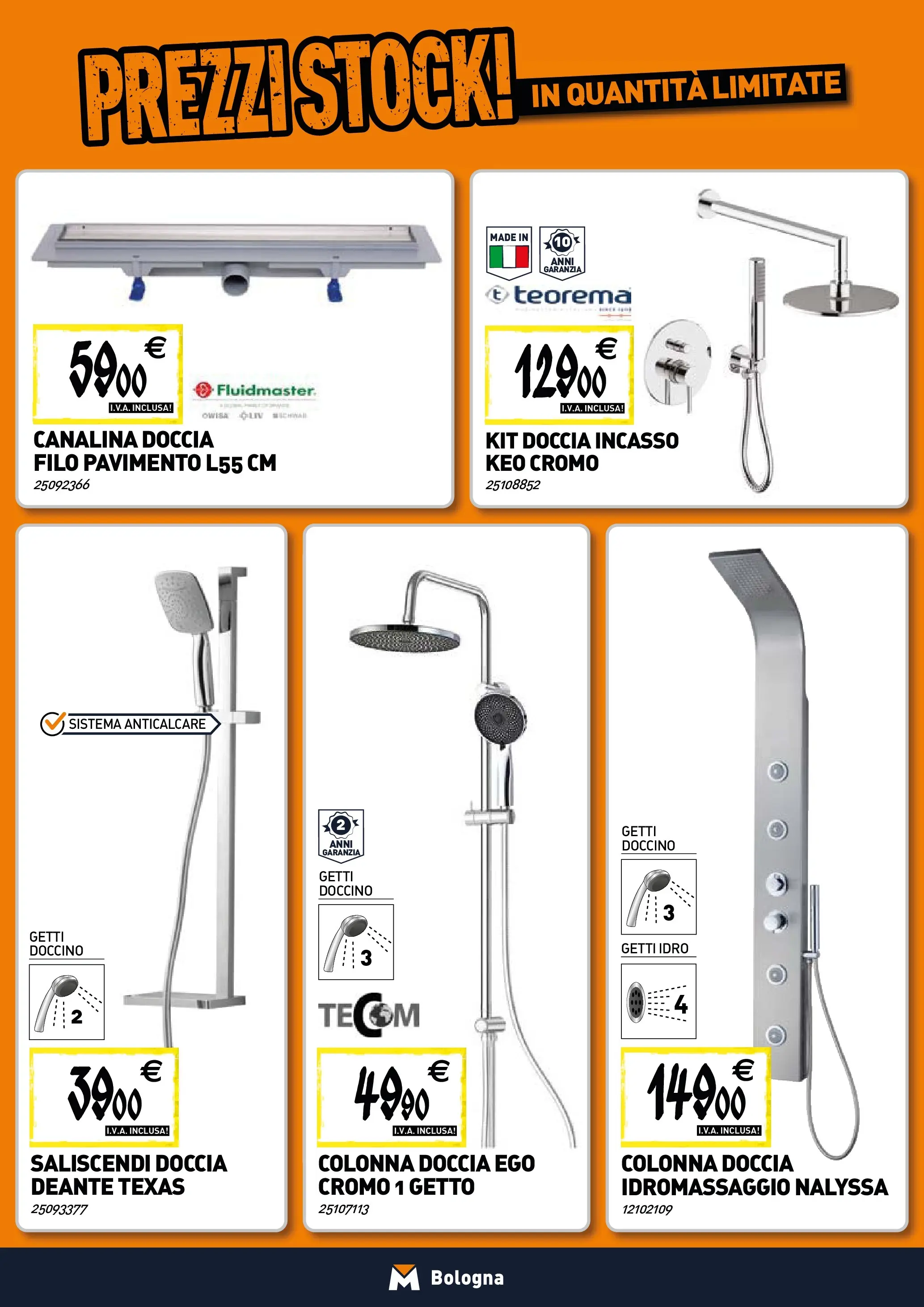 Nuovo TECNOMAT Bologna catalogo dal 30/10/2025 > offerte anteprima 🛍️ | Pagina: 3 | Prodotti: Anticalcare, Pavimento, Doccia