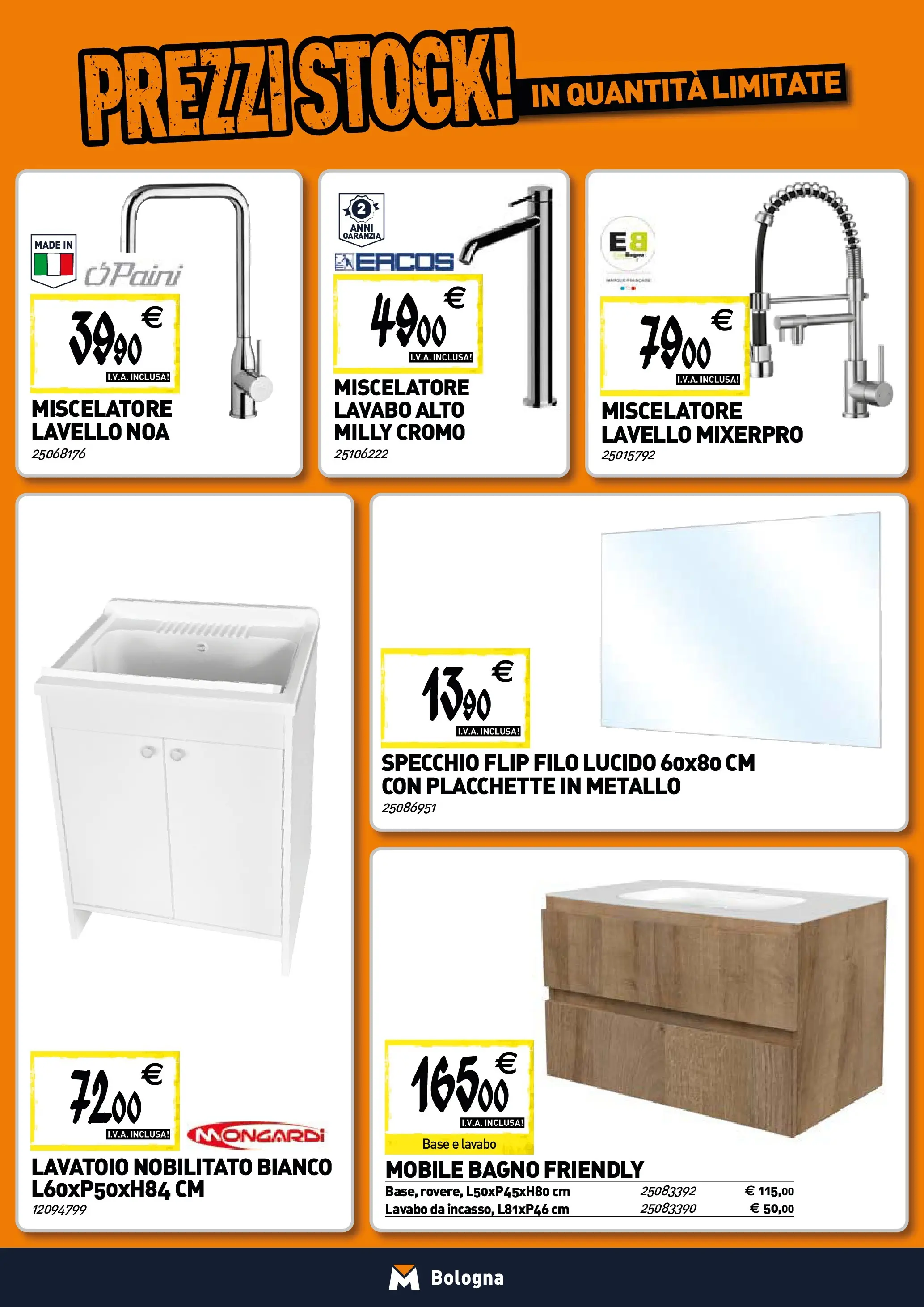 Nuovo TECNOMAT Bologna catalogo dal 30/10/2025 > offerte anteprima 🛍️ | Pagina: 4 | Prodotti: Mobile, Lavello, Miscelatore, Specchio