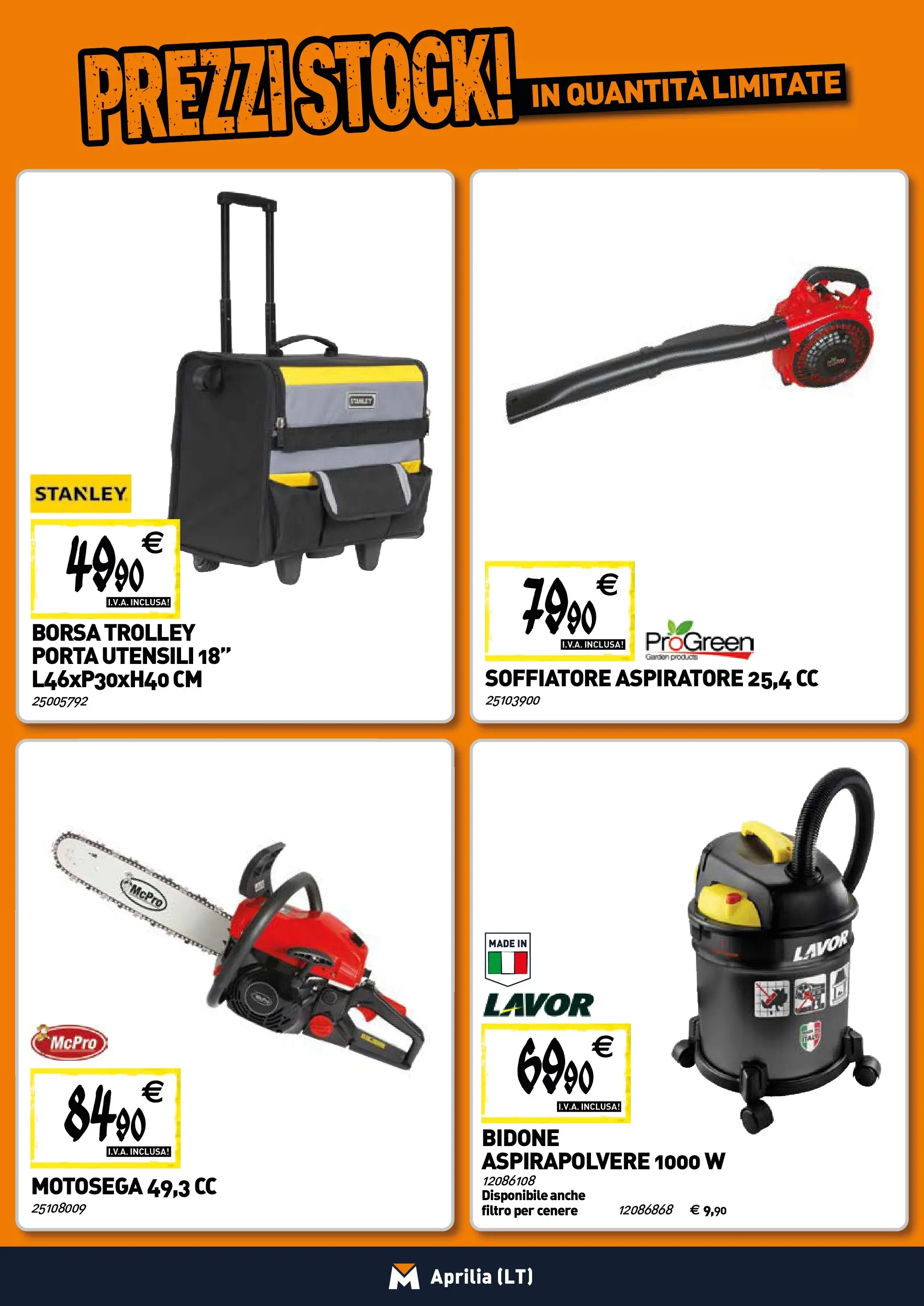 Nuovo TECNOMAT - Straordinari prezzi stock! dal 30/10/2025 > offerte anteprima 🛍️ | Pagina: 18 | Prodotti: Motosega, Borsa, Aspirapolvere, Trolley