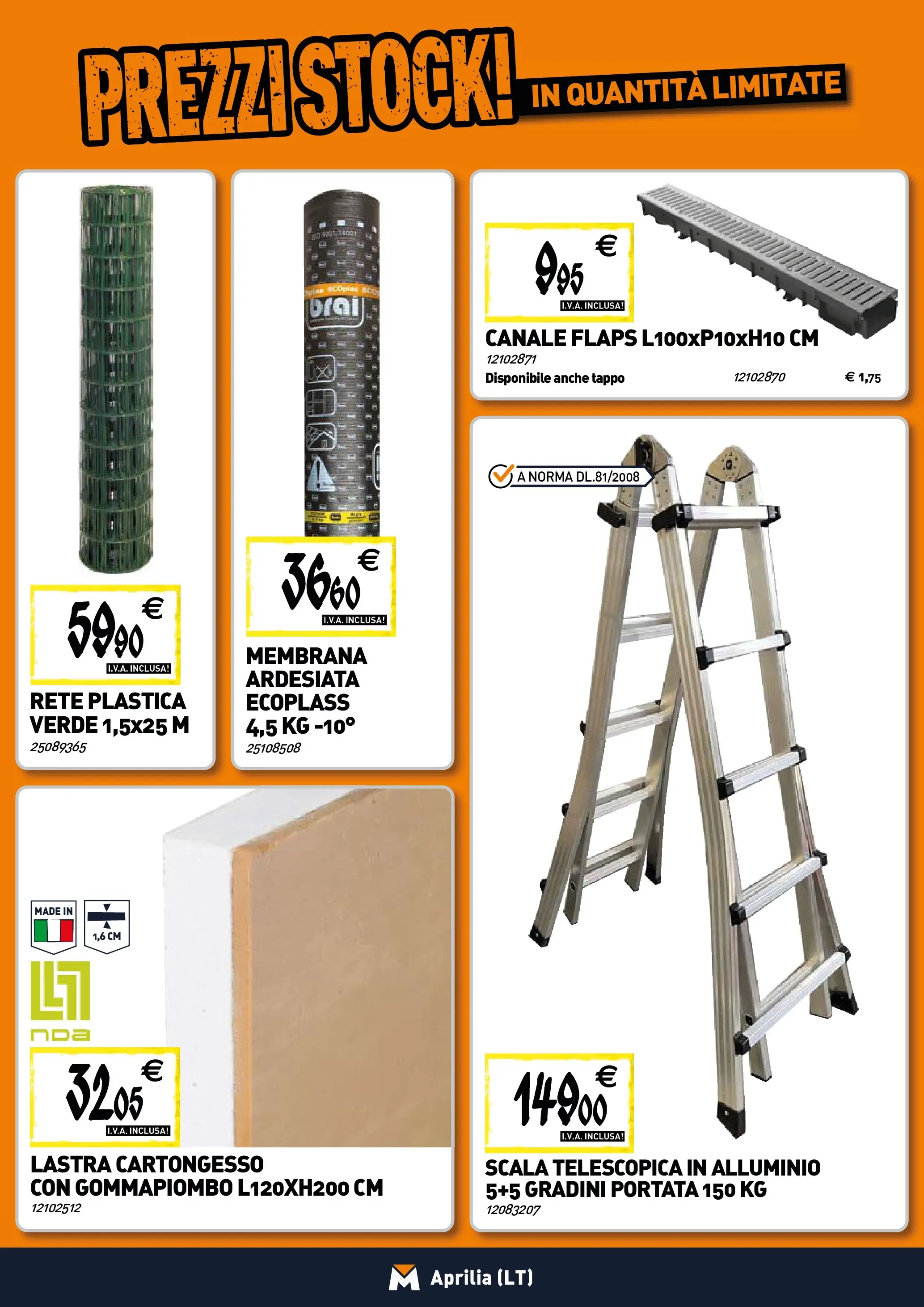 Nuovo TECNOMAT - Straordinari prezzi stock! dal 30/10/2025 > offerte anteprima 🛍️ | Pagina: 19 | Prodotti: Scala, Alluminio