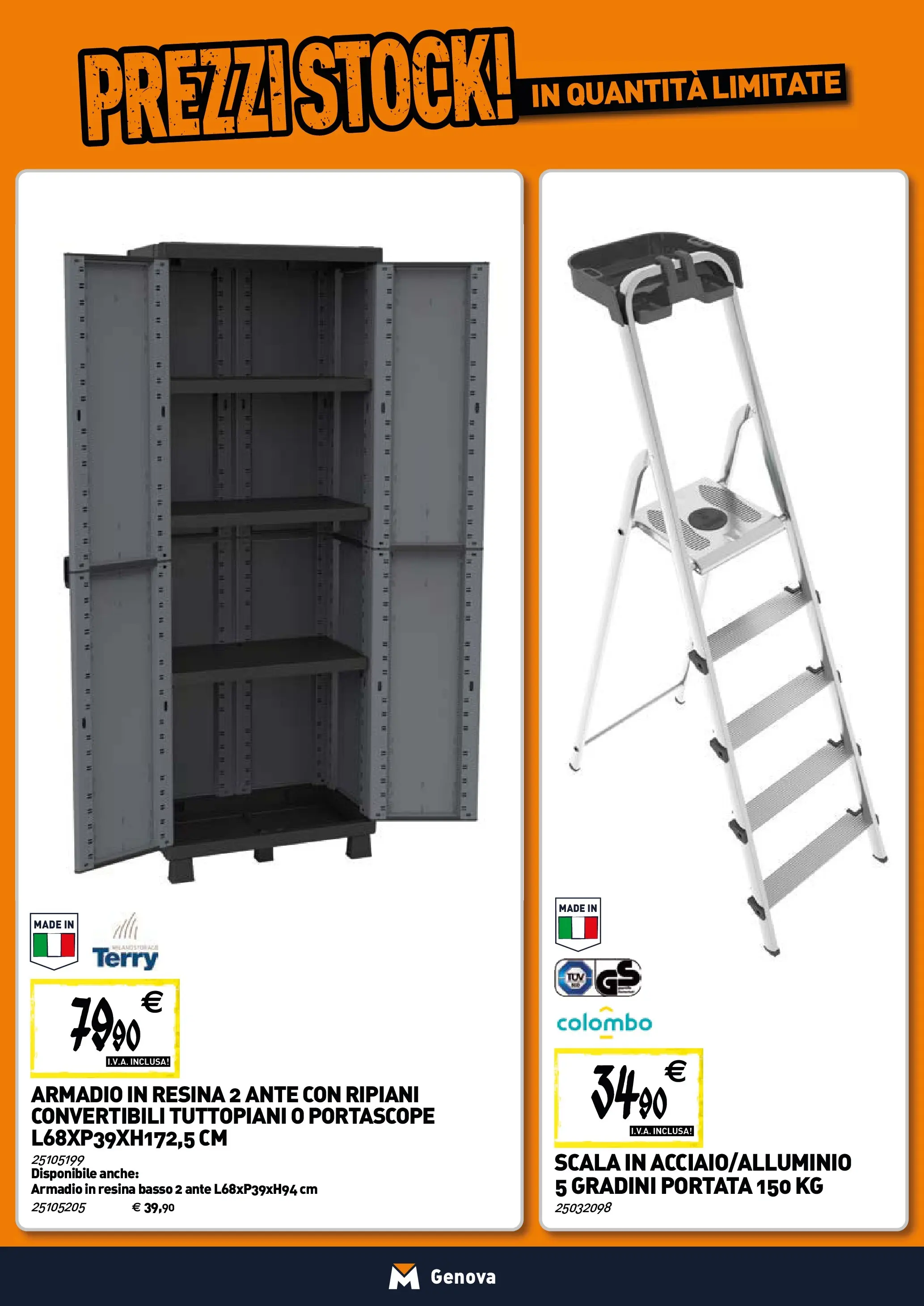 Nuovo TECNOMAT - Straordinari prezzi stock! dal 30/10/2025 > offerte anteprima 🛍️ | Pagina: 20 | Prodotti: Scala, Armadio