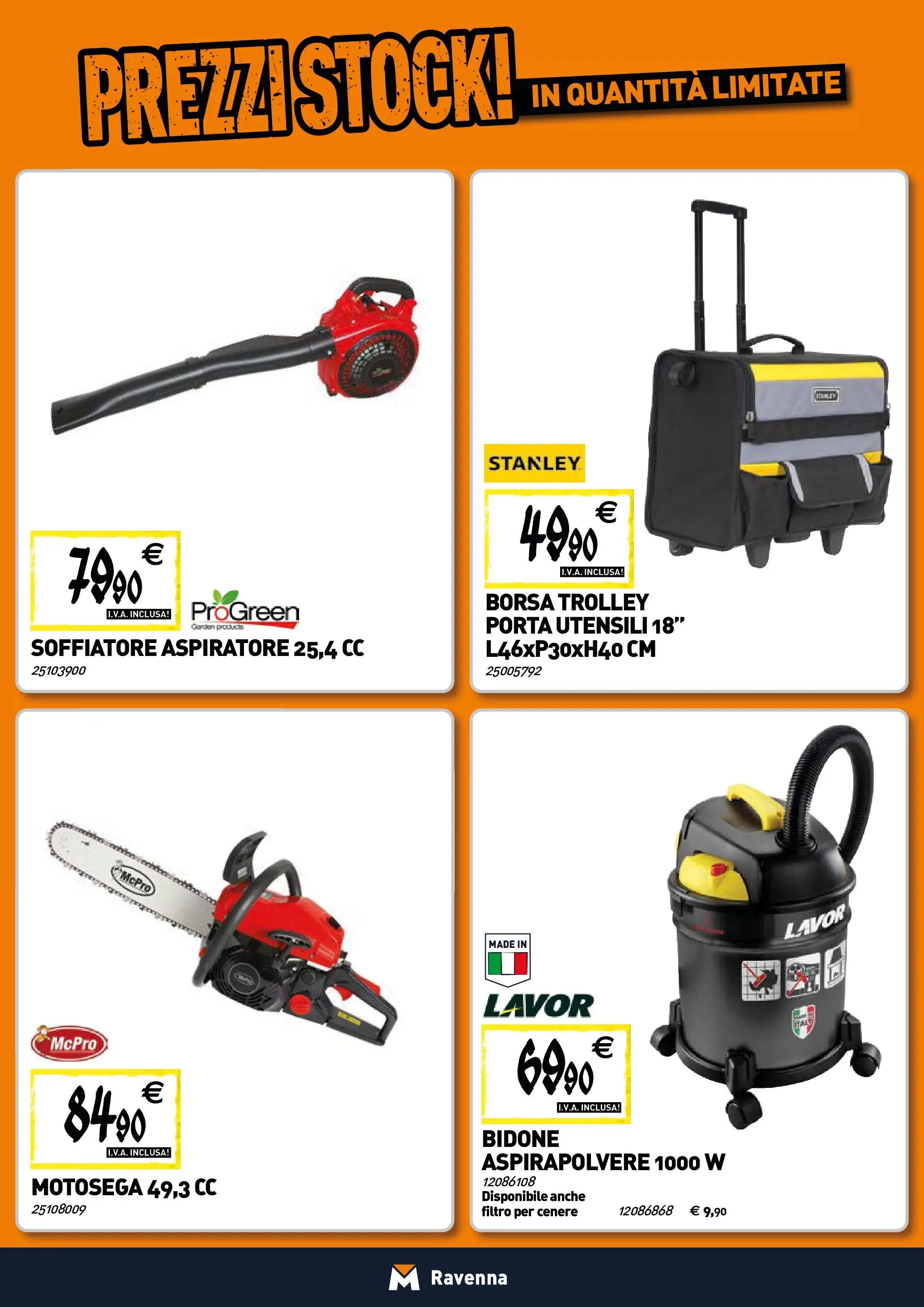 Nuovo TECNOMAT - Straordinari prezzi stock! dal 30/10/2025 > offerte anteprima 🛍️ | Pagina: 18 | Prodotti: Motosega, Borsa, Aspirapolvere, Trolley