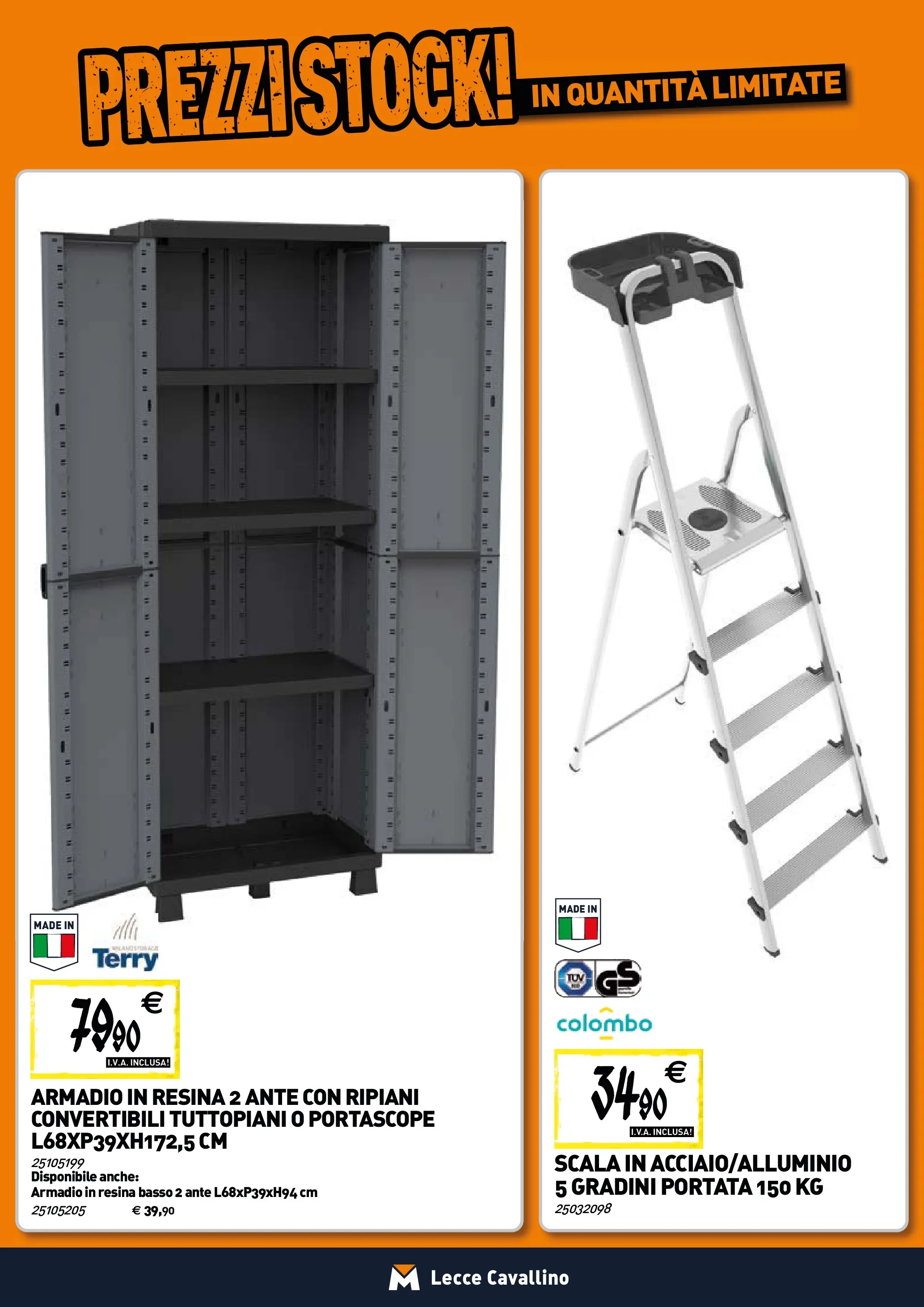 Nuovo TECNOMAT - Straordinari prezzi stock! dal 30/10/2025 > offerte anteprima 🛍️ | Pagina: 20 | Prodotti: Scala, Armadio