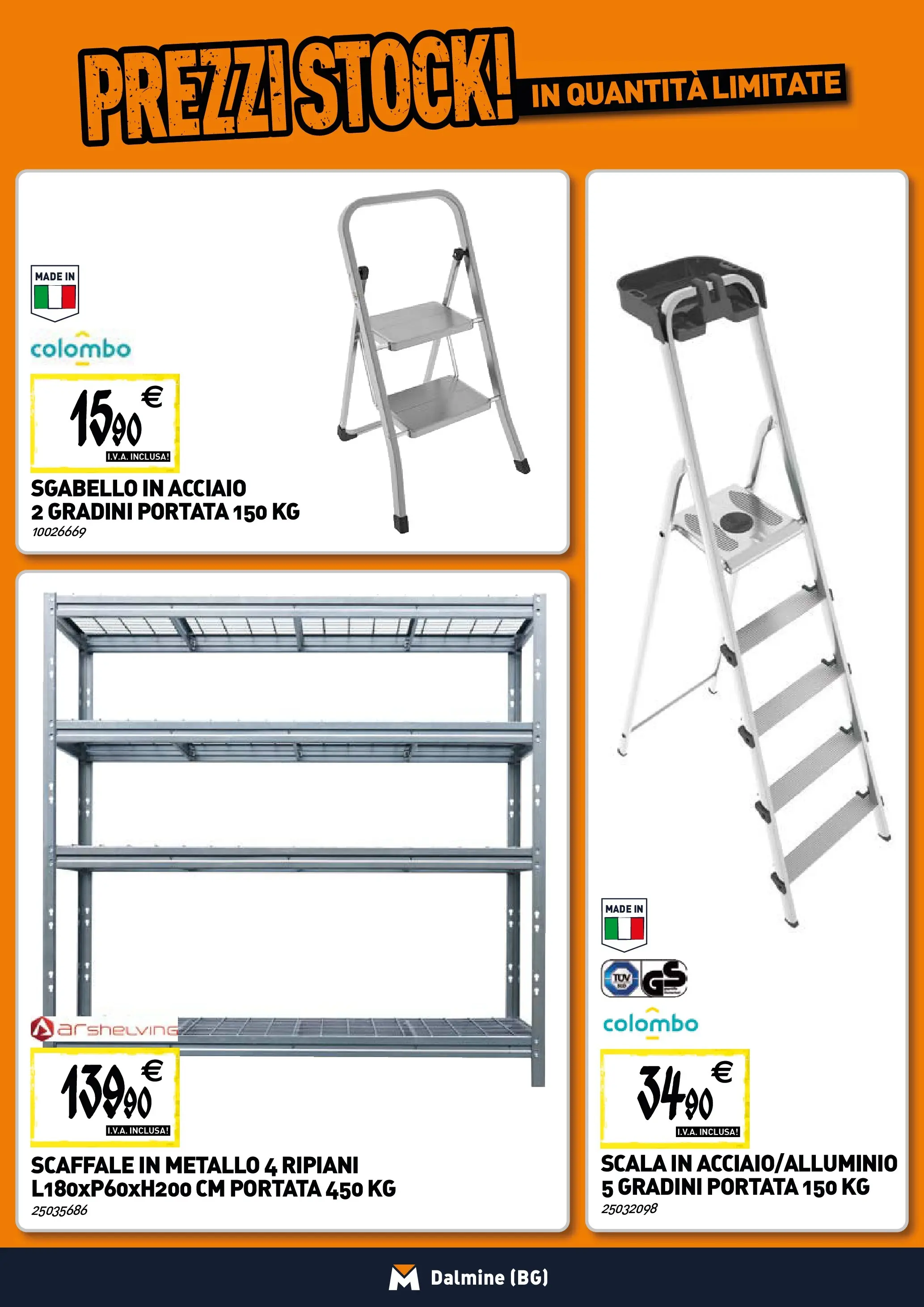 Nuovo TECNOMAT - Straordinari prezzi stock! dal 29/10/2025 > offerte anteprima 🛍️ | Pagina: 20 | Prodotti: Sgabello, Scaffale, Scala