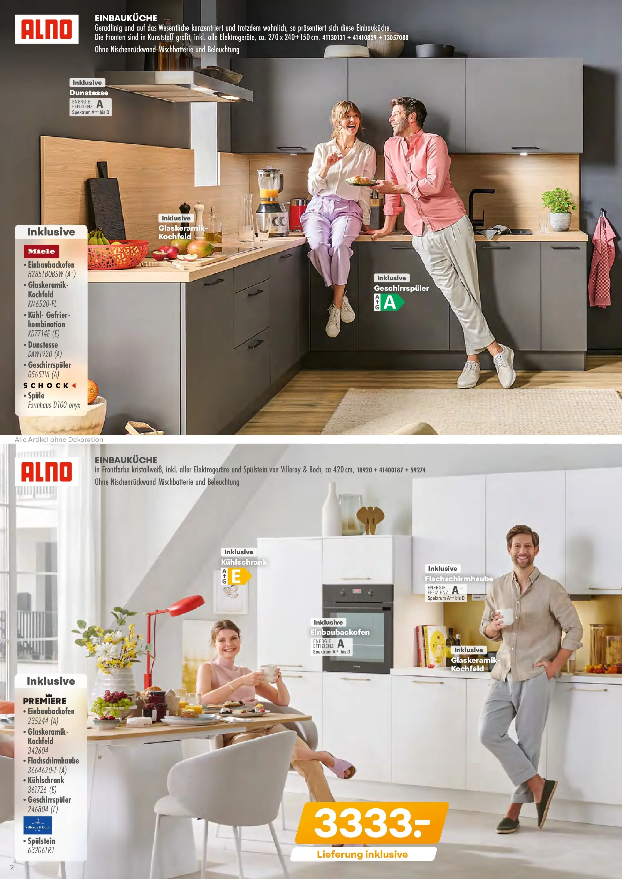 Möbel Kraft Markenküchen  (ab 28.10.2025) zum Blättern | Seite: 2 | Produkte: Miele, Geschirrspüler, Einbauküche, Kochfeld