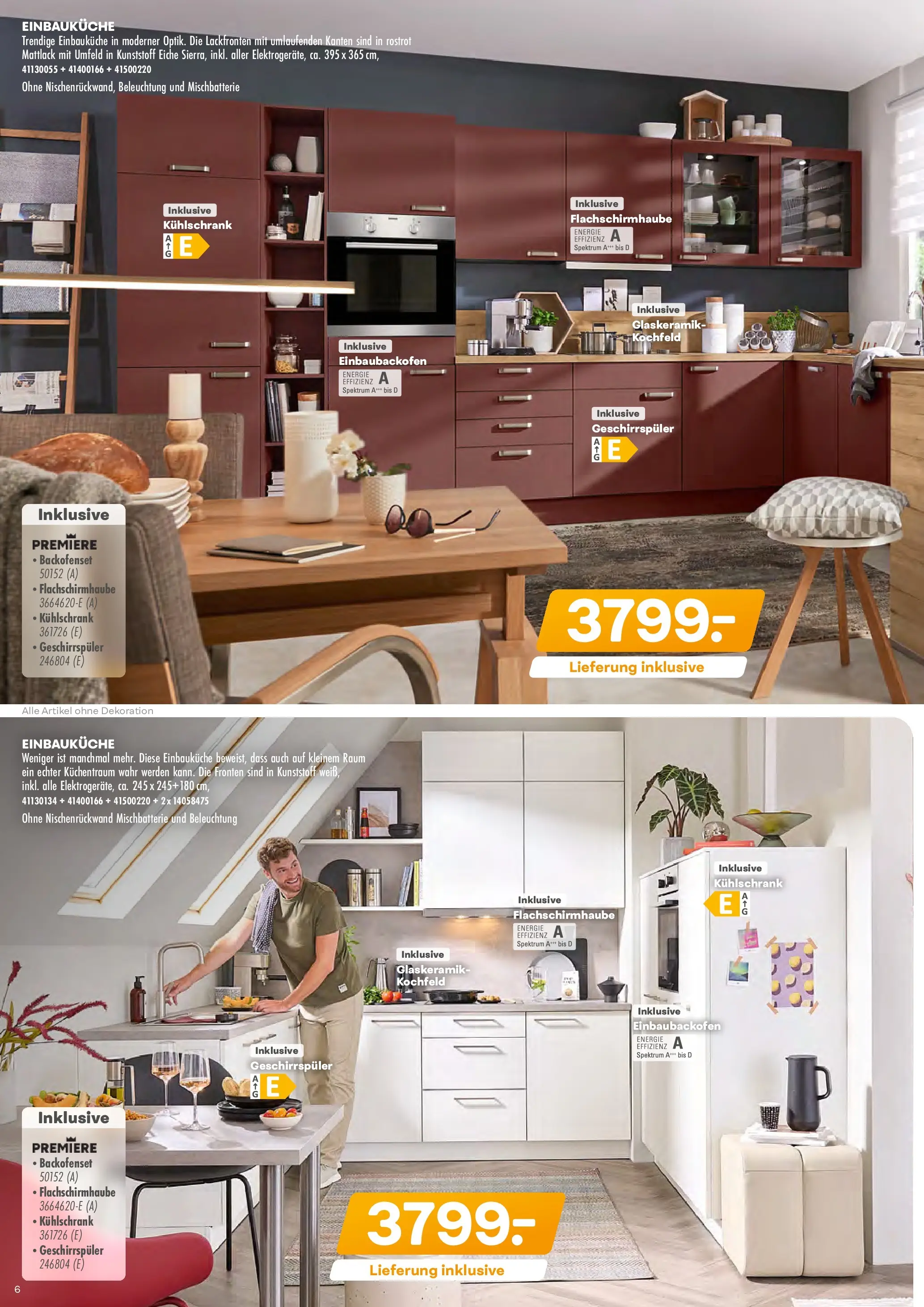 Möbel Kraft Markenküchen  (ab 28.10.2025) zum Blättern | Seite: 6 | Produkte: Geschirrspüler, Einbauküche, Kühlschrank, Kochfeld