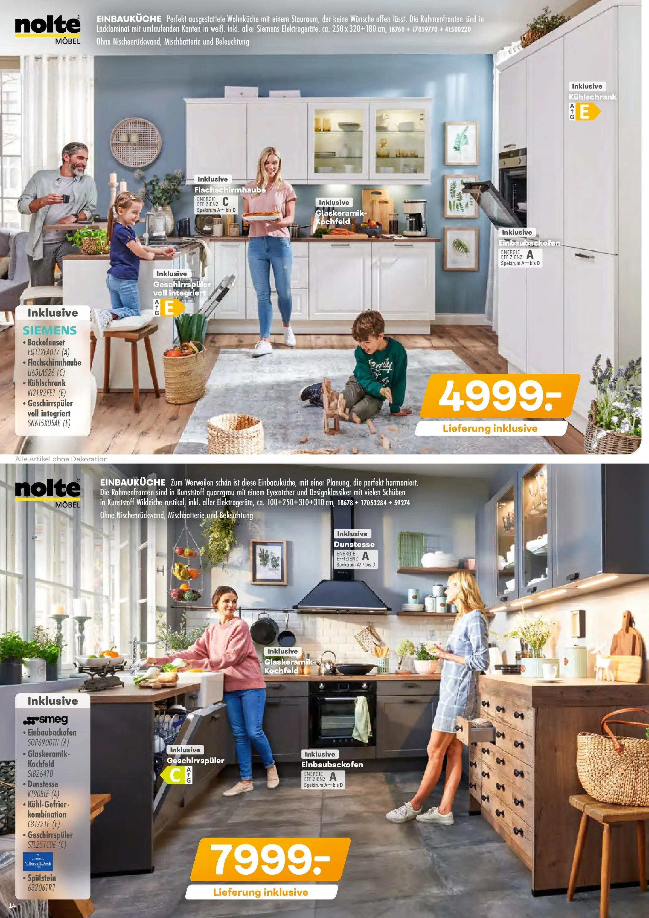 Möbel Kraft Markenküchen  (ab 28.10.2025) zum Blättern | Seite: 14 | Produkte: Siemens, Geschirrspüler, Kühlschrank, Kochfeld