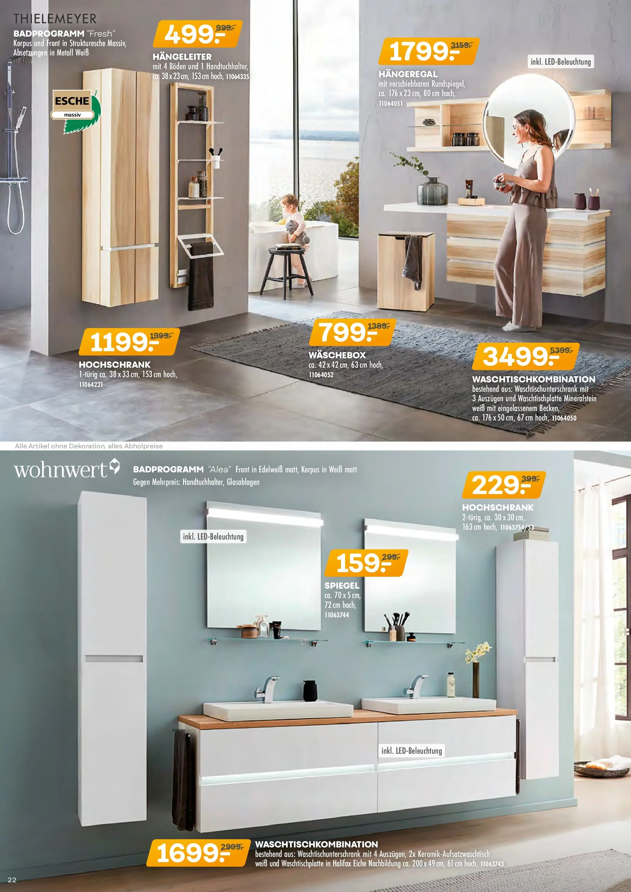 Möbel Kraft Markenküchen  (ab 28.10.2025) zum Blättern | Seite: 22 | Produkte: Spiegel, Hochschrank