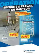 Prolians Op&eacute;ration s&eacute;curit&eacute; & travail en hauteur - au 31.12.2025