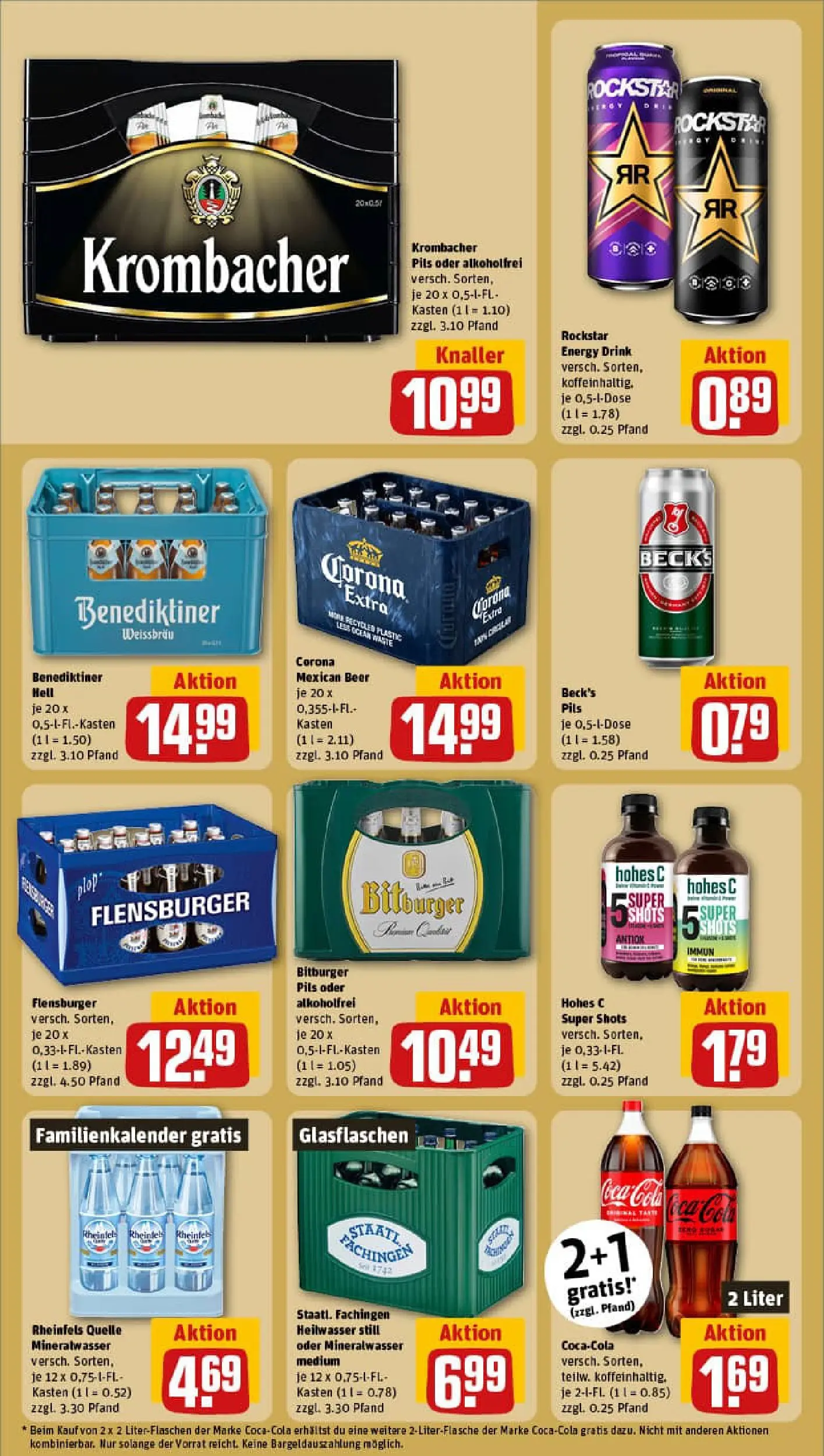 REWE Prospekt ab 02.11.2025 zum Blättern » Angebote | Seite: 18 | Produkte: Bitburger, Energy, Mineralwasser, Hohes c